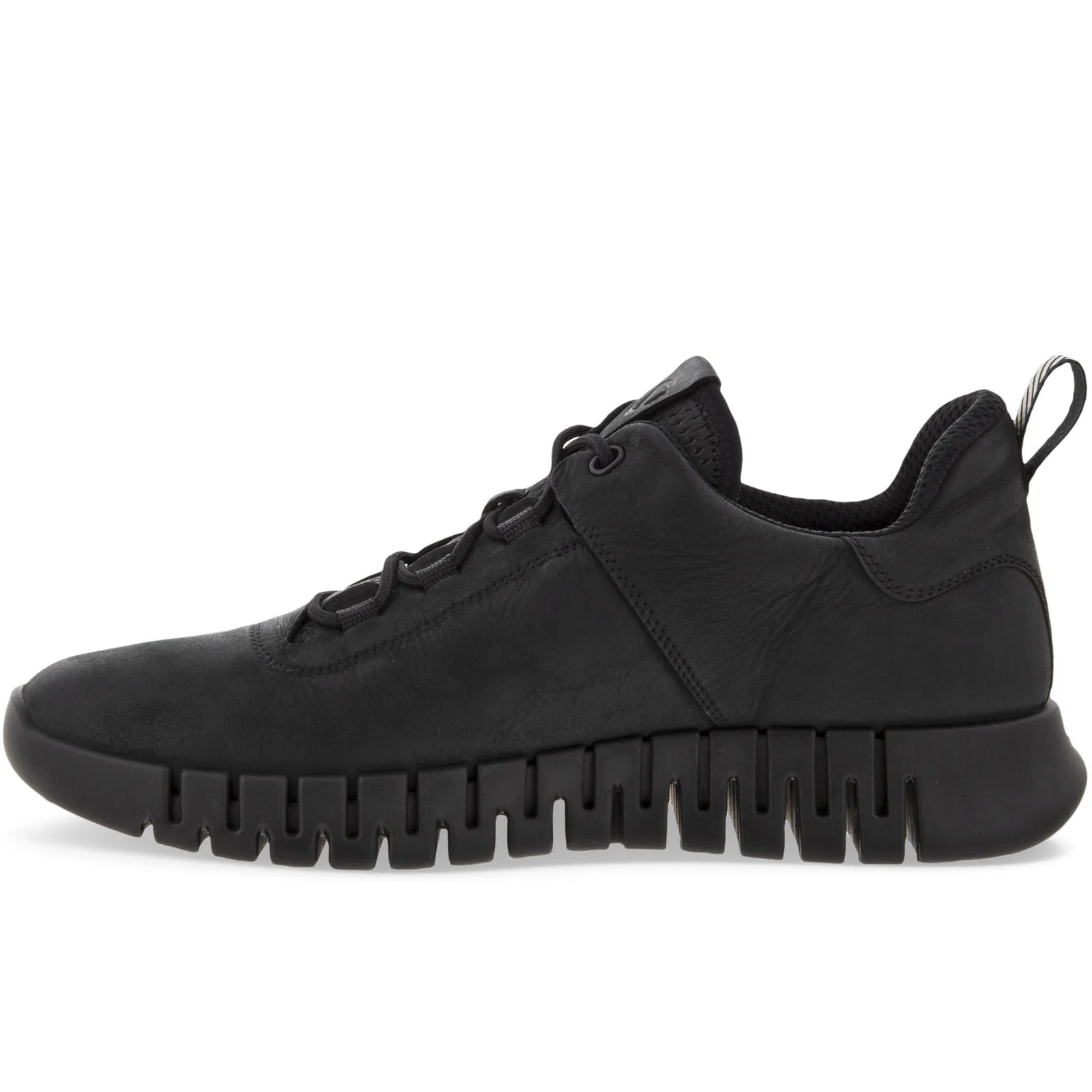 ECCO Mens Gruuv Leather Elastic Laces Trainers - Image 10
