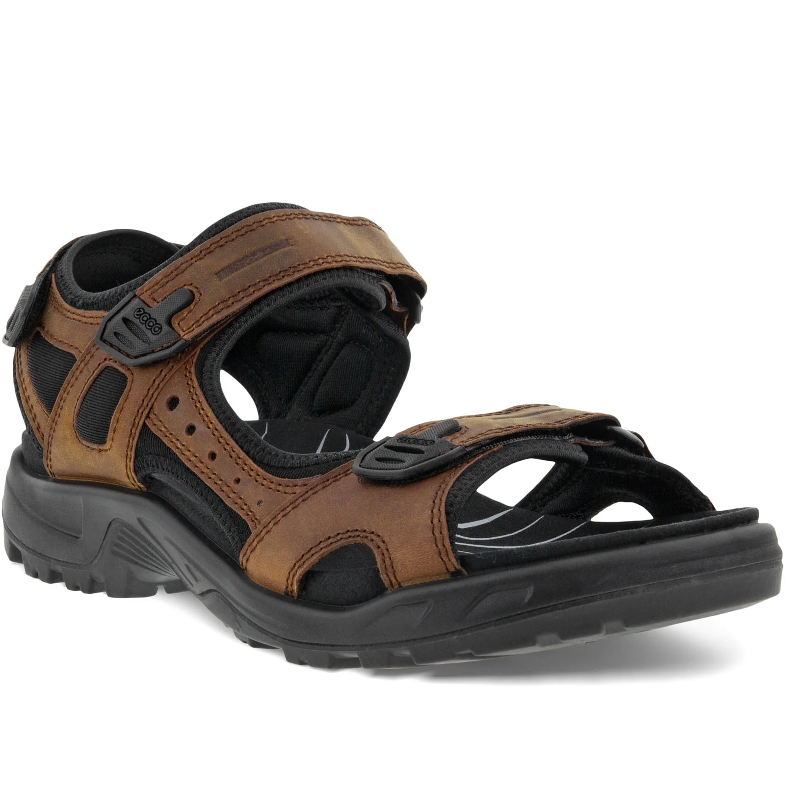 ECCO Mens Offroad Nubuck Leather Walking Sandals - Image 3