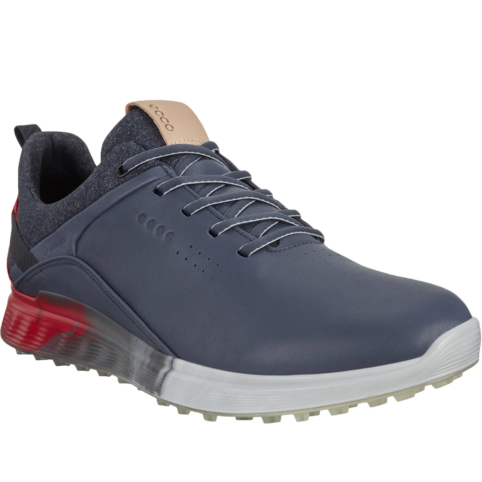 ECCO Mens S-Three Leather Gore-Tex Golf Shoes - Image 4
