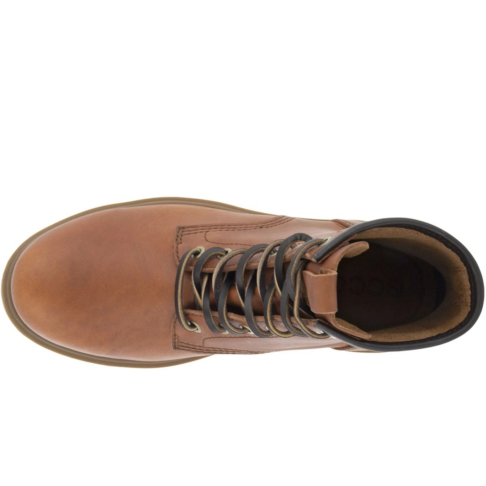 ECCO Mens Staker 6" Leather Chunky Leather Lace Boots - Image 7
