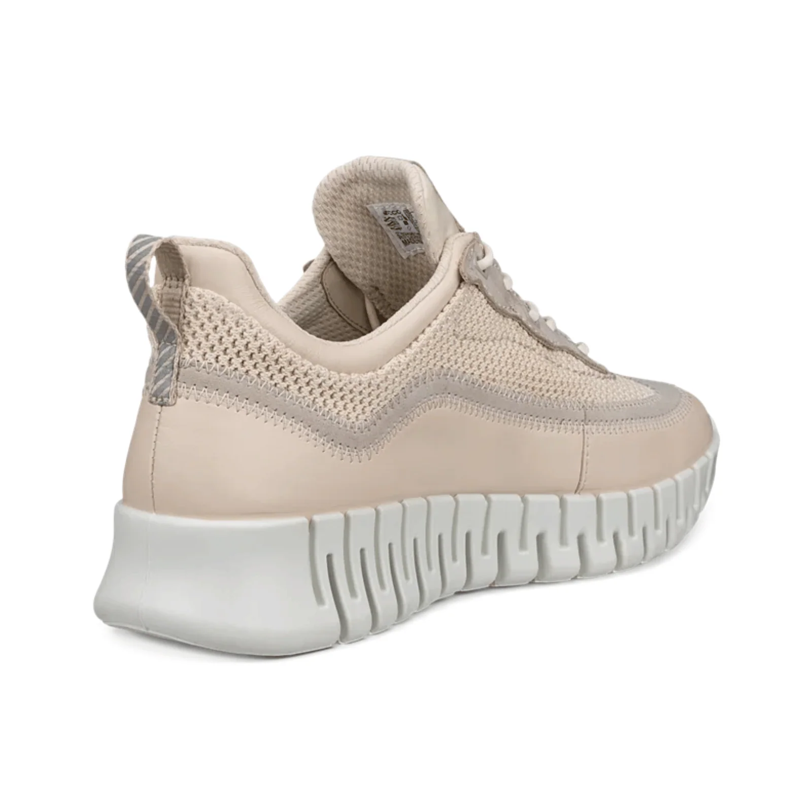 ECCO Womens Gruuv Leather & Textile Trainers - Image 5