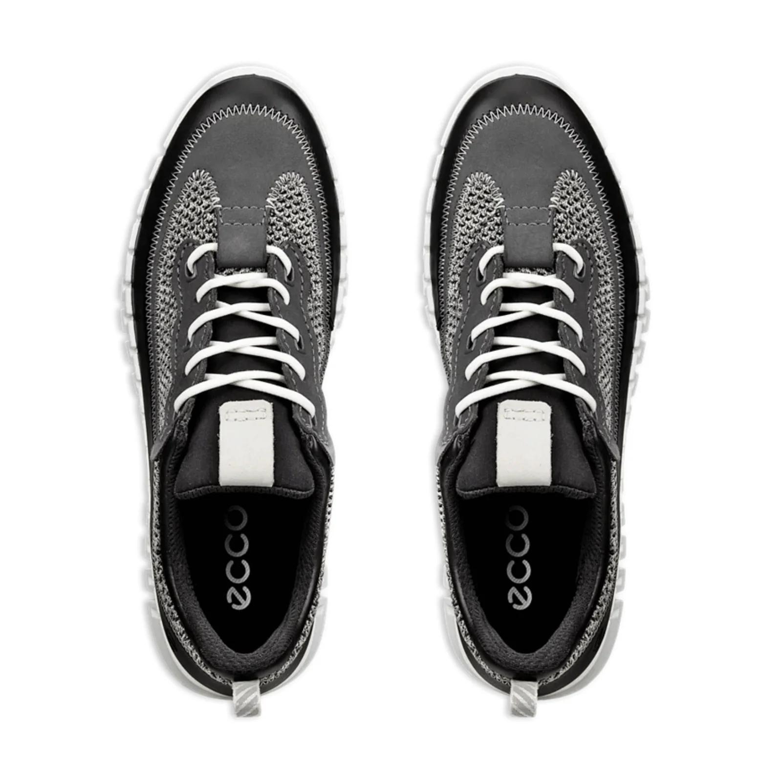 ECCO Womens Gruuv Leather & Textile Trainers - Image 6