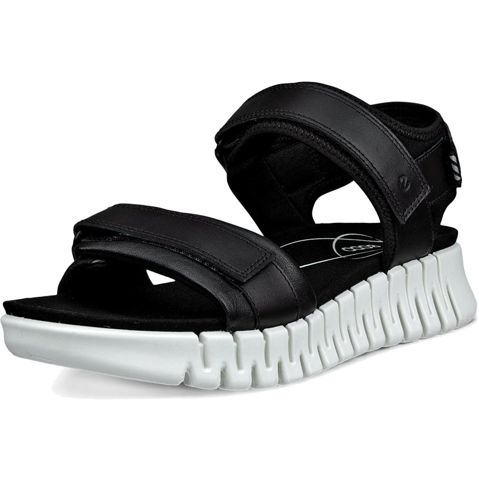 ECCO Womens Gruuv Sol Leather Sandals - Image 2