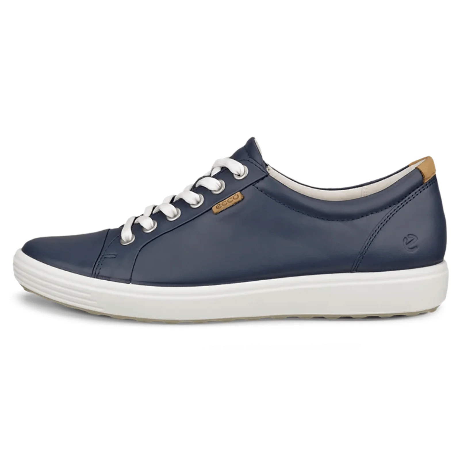 ECCO Womens Soft 7 Leather Trainers - Image 3
