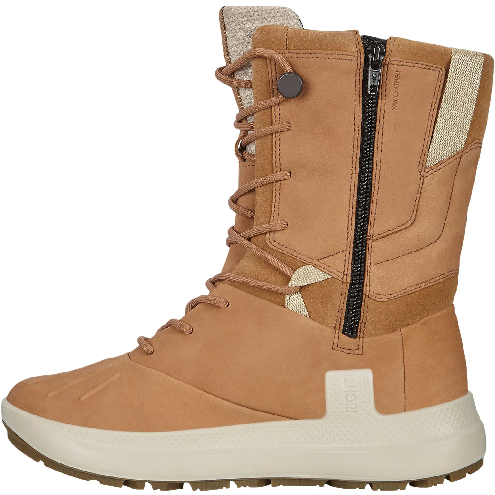 ECCO Womens Solice High Leather Walking Boots - Brown - Image 2