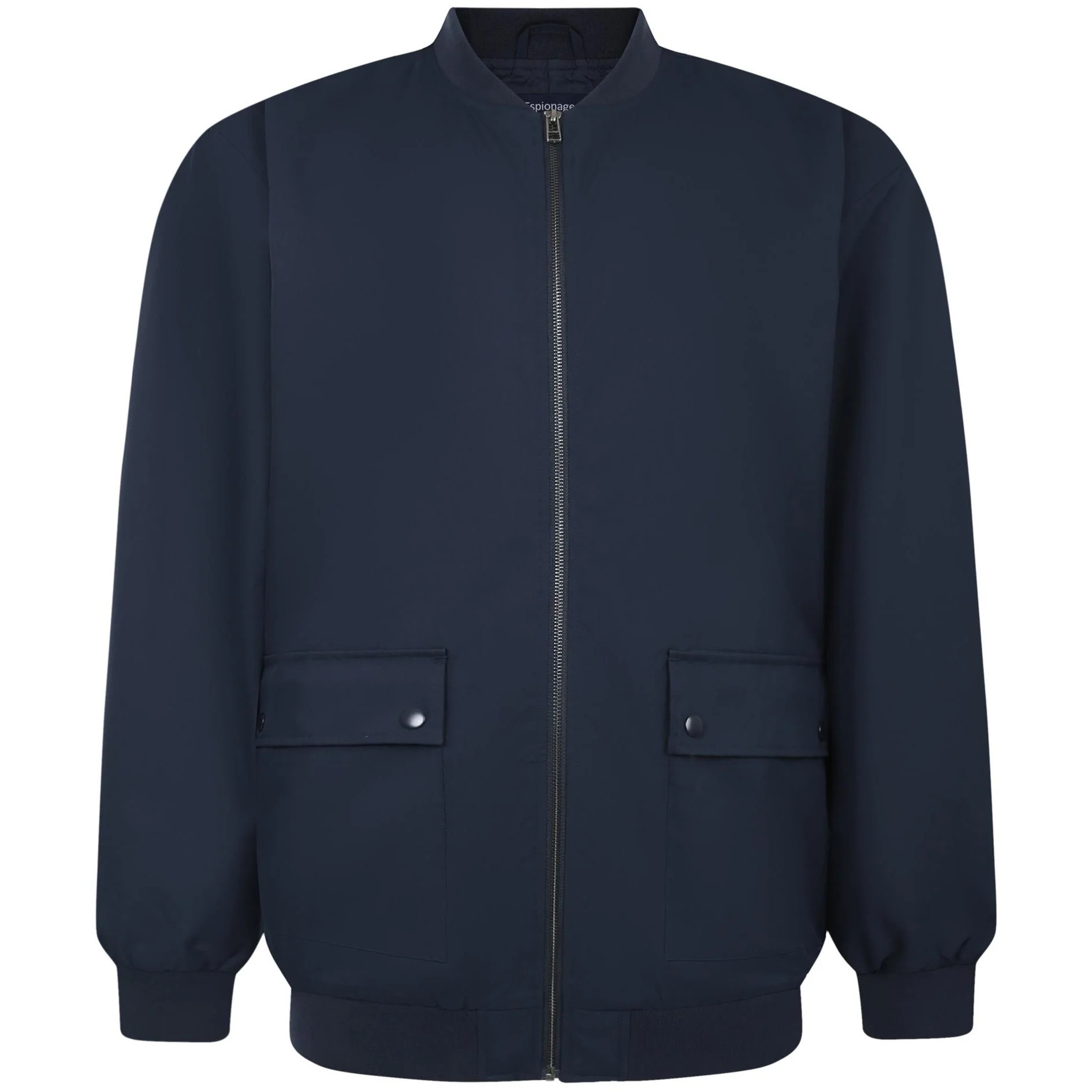 Espionage Mens Oxford Big & Tall Harrington Jacket - Image 3