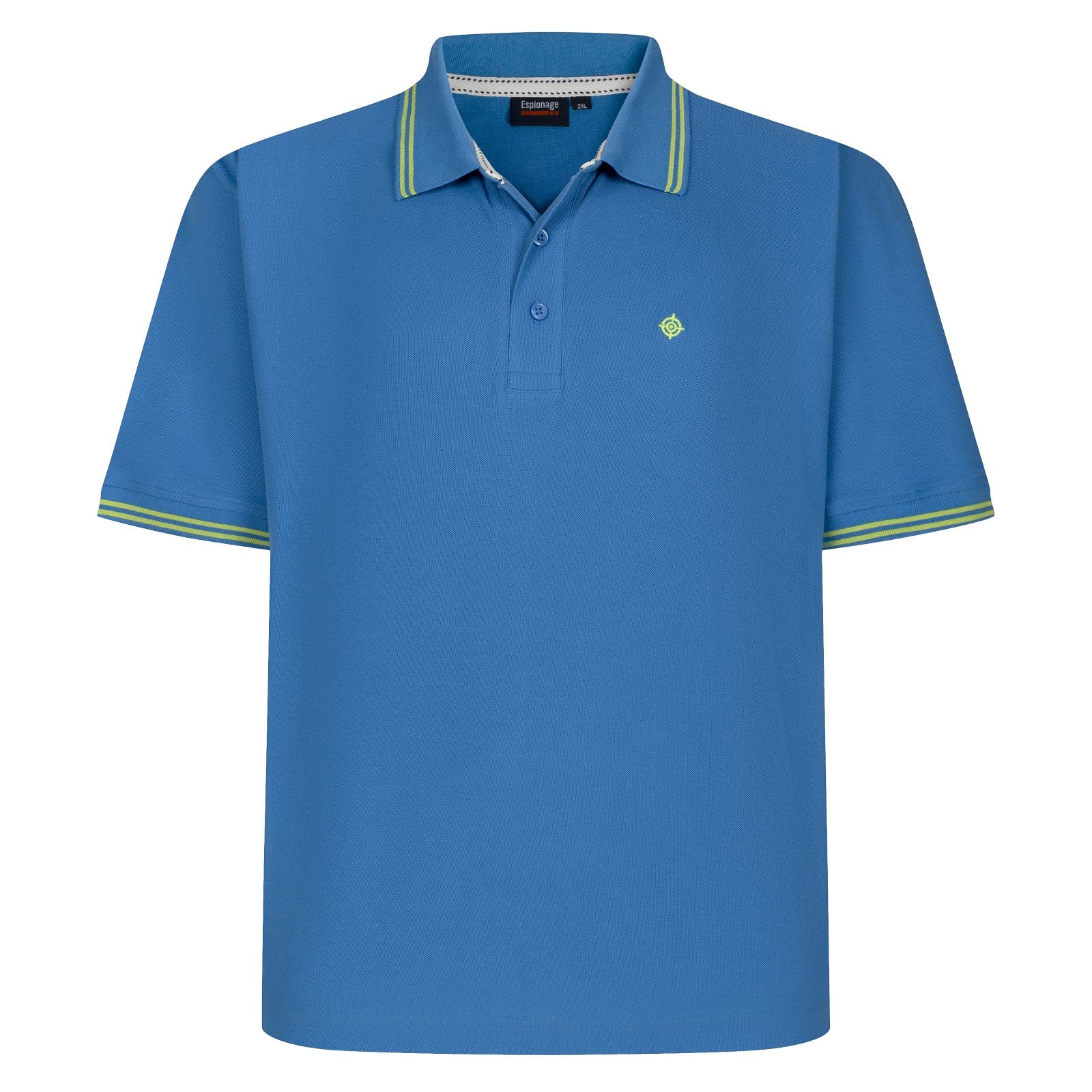 Espionage Mens Tipped Pique Big & Tall Short Sleeve Polo Shirt - Image 3