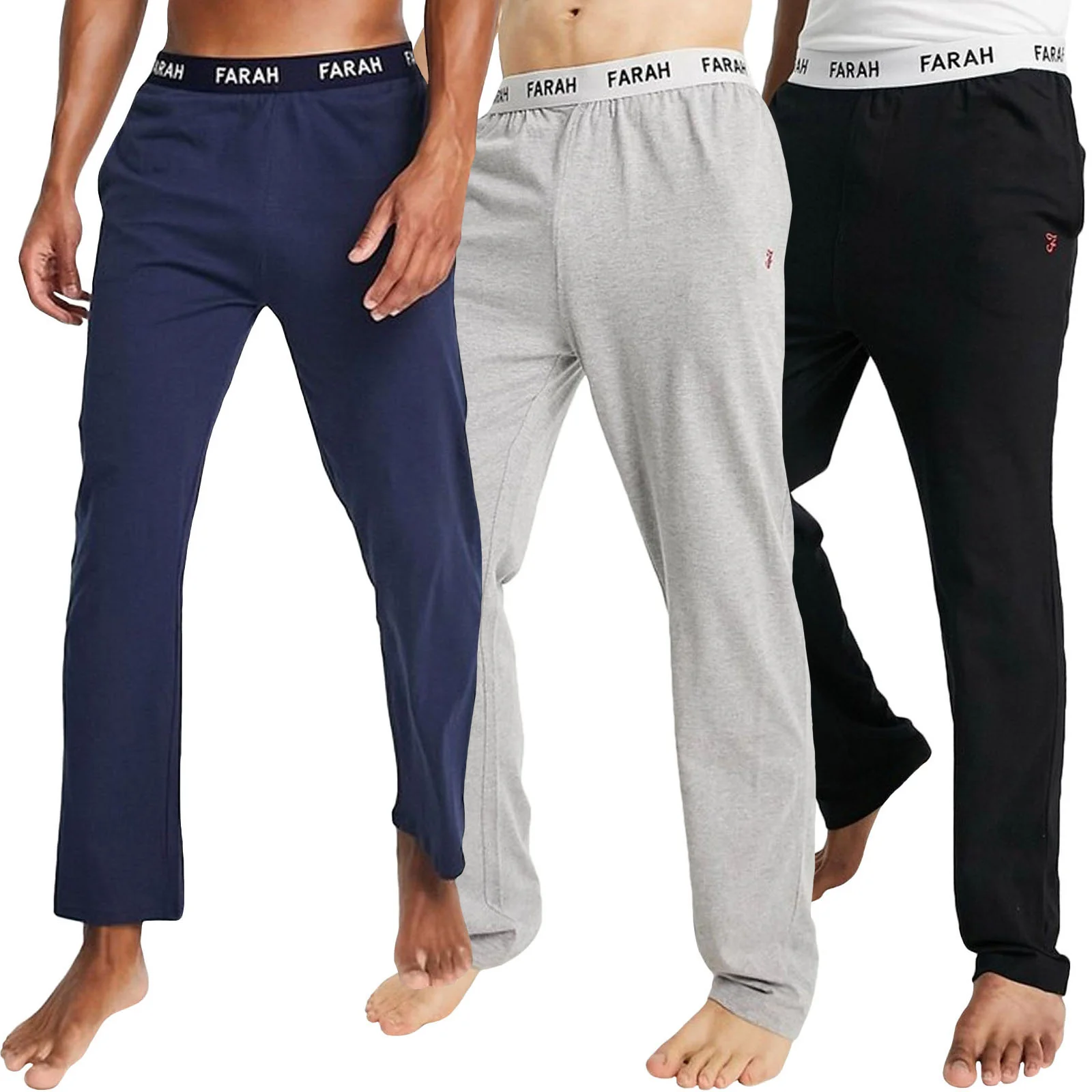 Farah Mens Greshem Cotton Elasticated Waist Lounge Pants