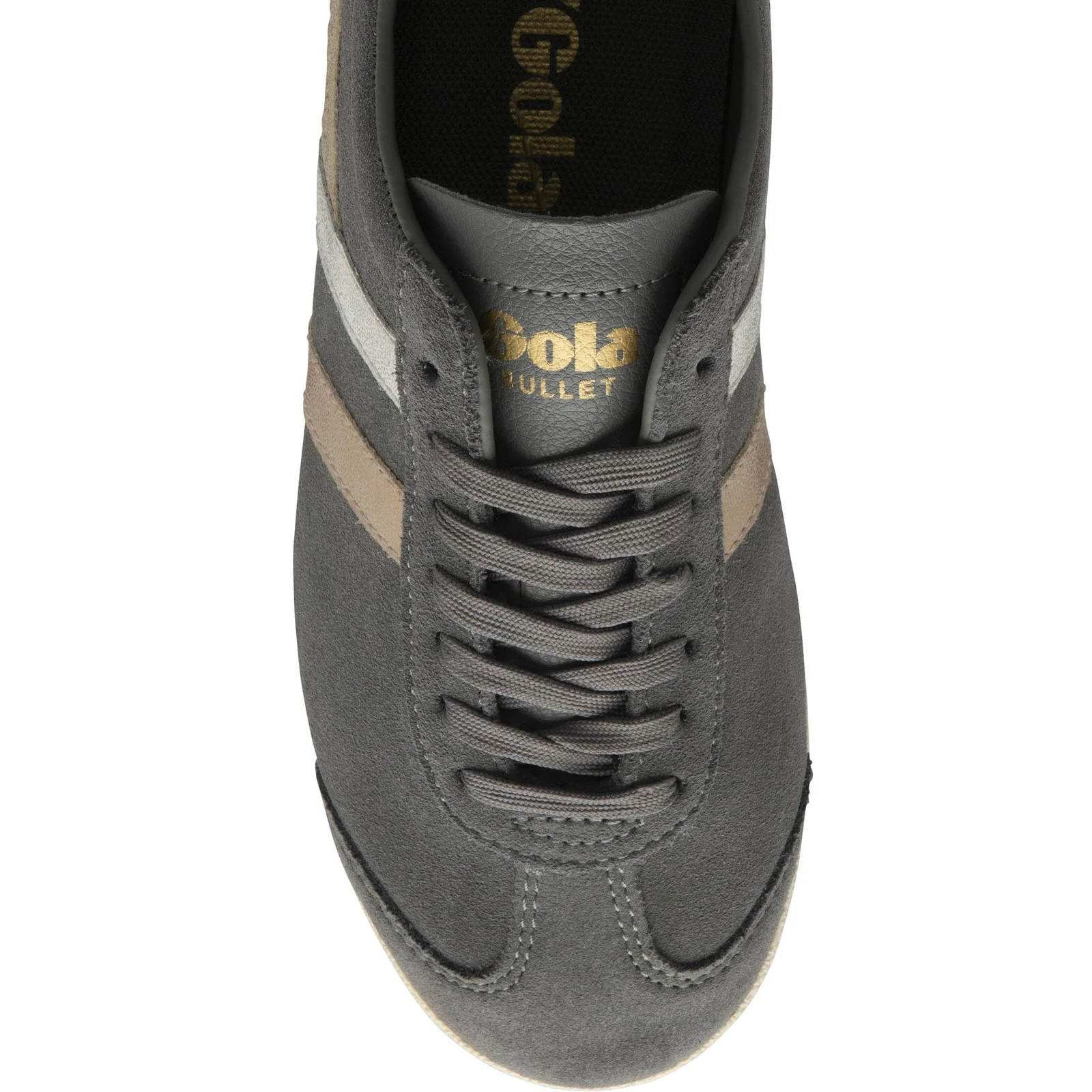 Gola Womens Bullet Mirror Trident Suede Retro Trainers - Image 8