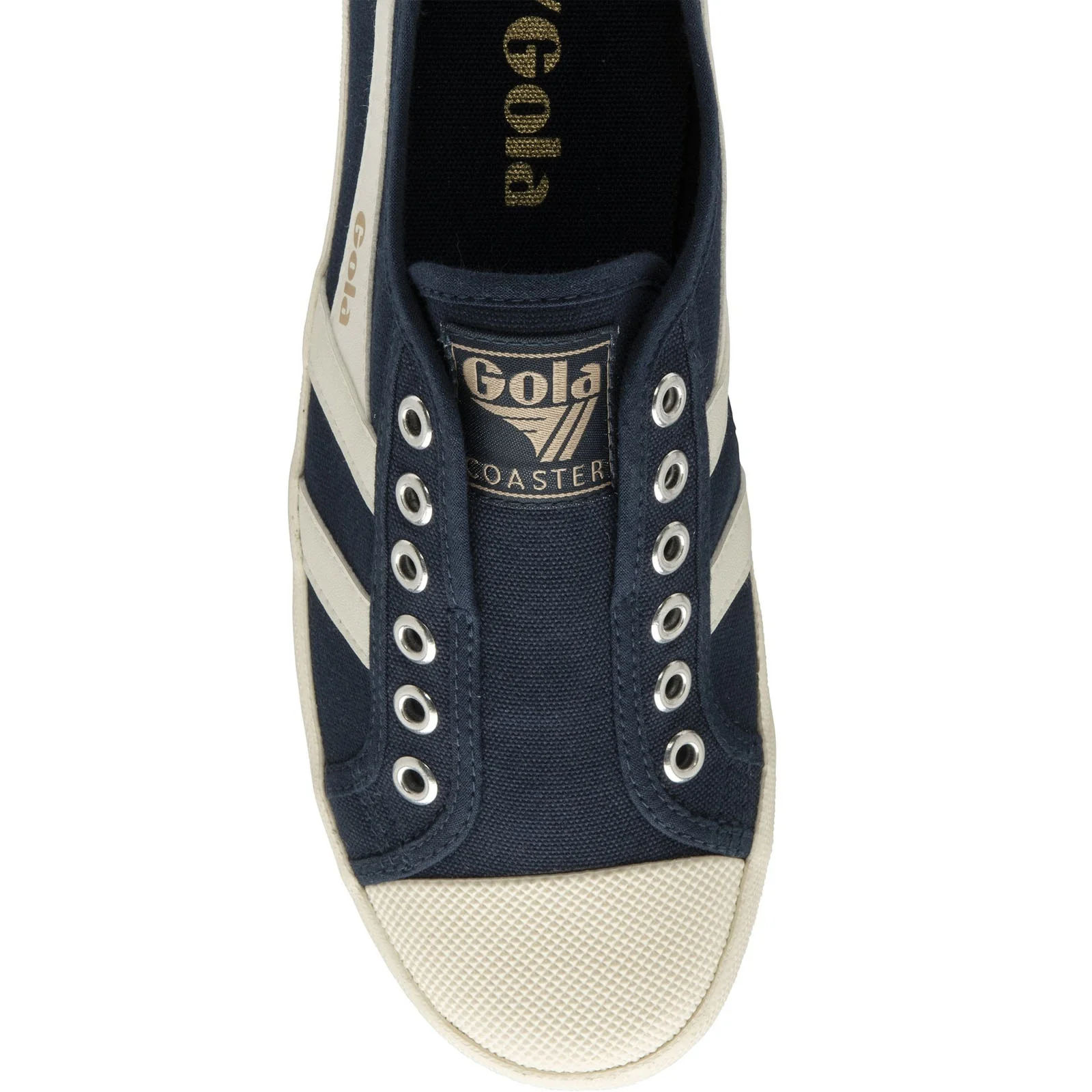 Gola Womens Coaster Slip On Canvas Trainers - Image 4