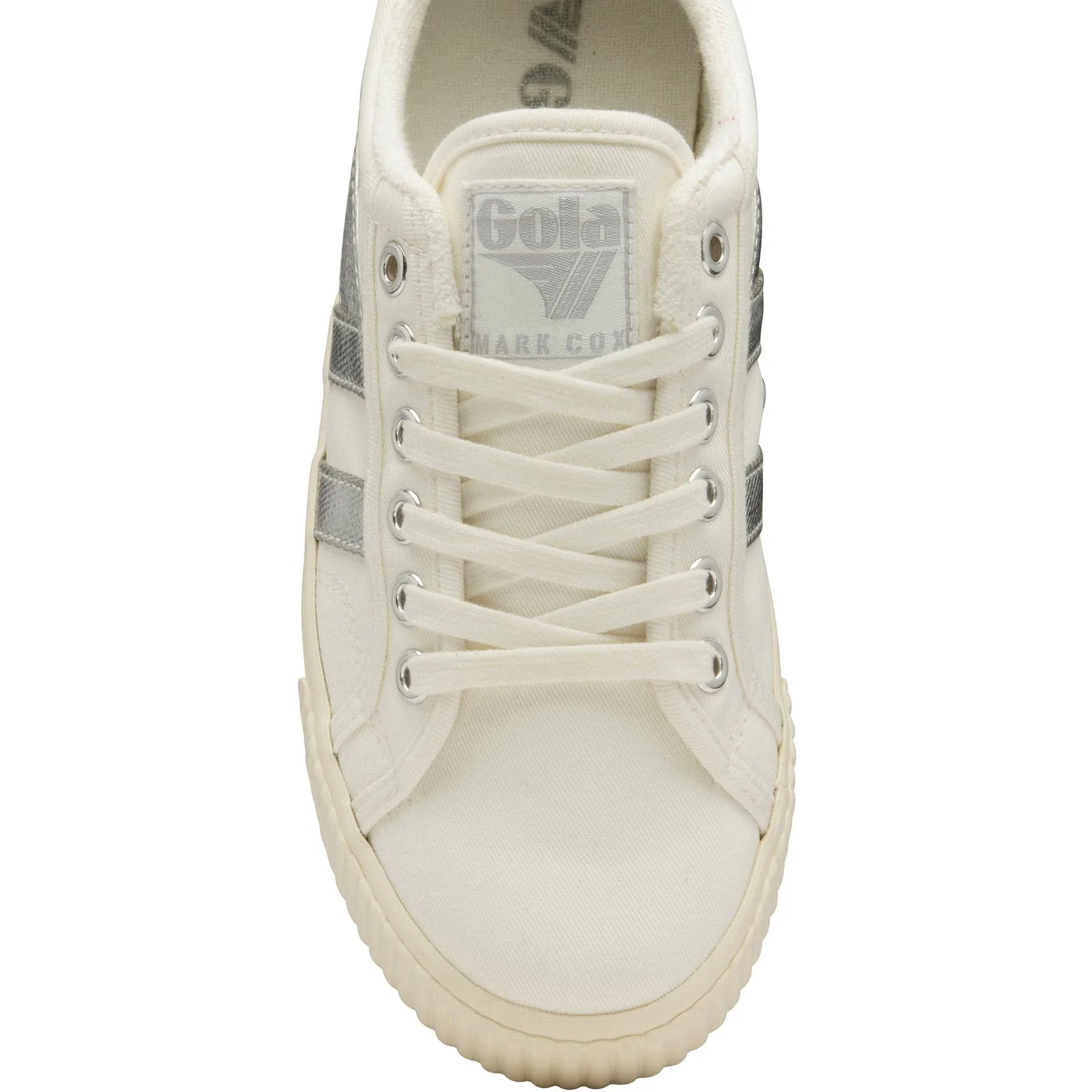 Gola Womens Tennis Mark Cox Canvas Trainers - Image 8