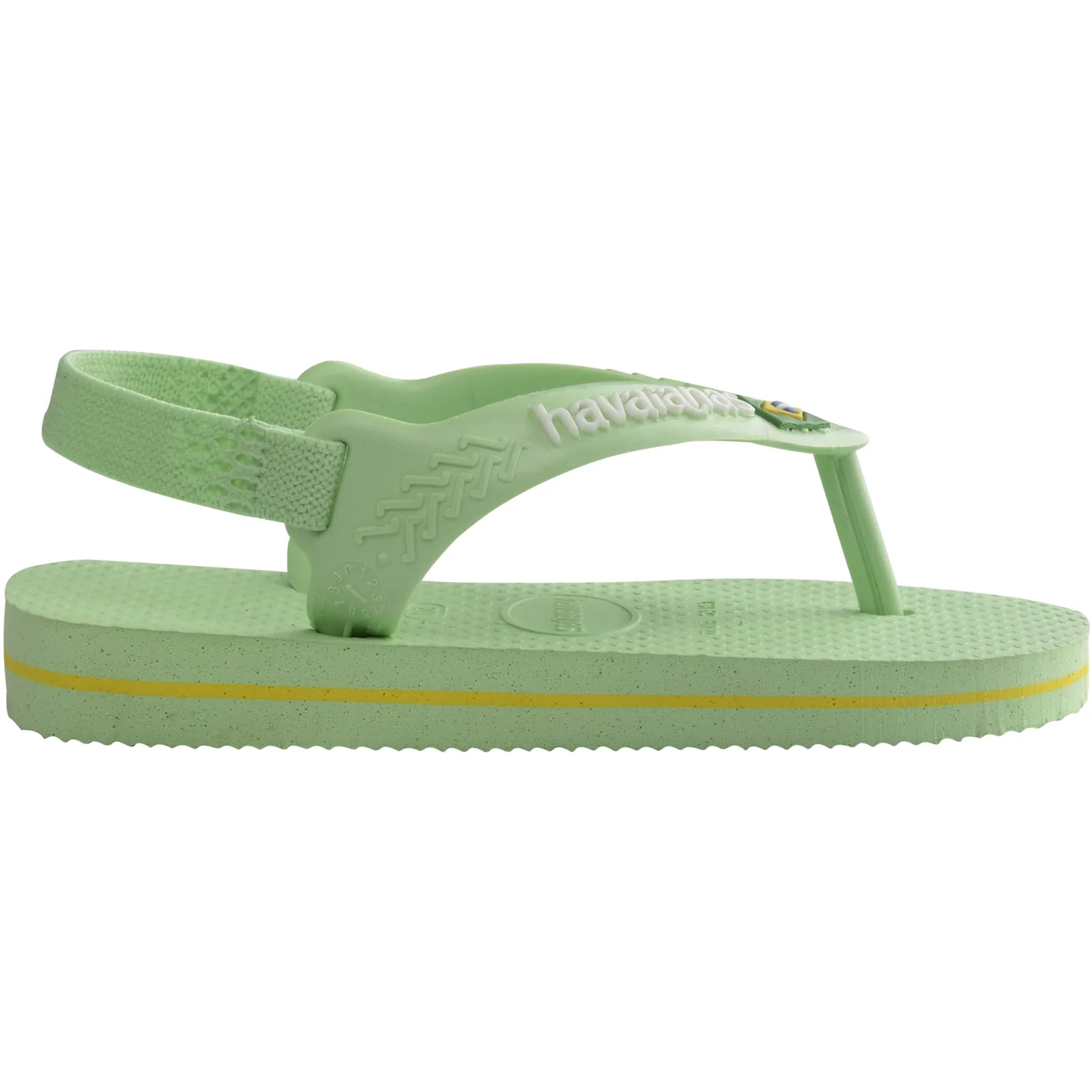 Havaianas Kids Baby Brasil Logo Flip Flops - Hydro Green - 5K - Image 2