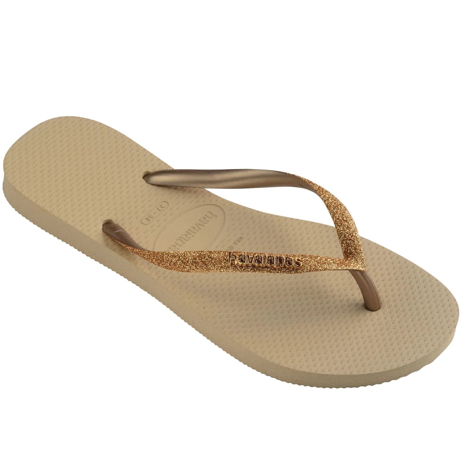 Havaianas Kids Slim Glitter II Flip Flops - Image 8