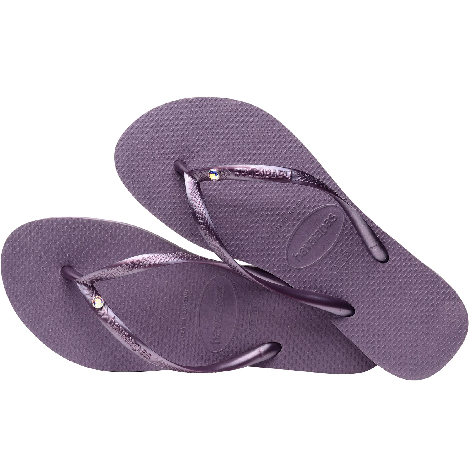 Havaianas Slim Crystal Swarovski Flip Flops - Image 15