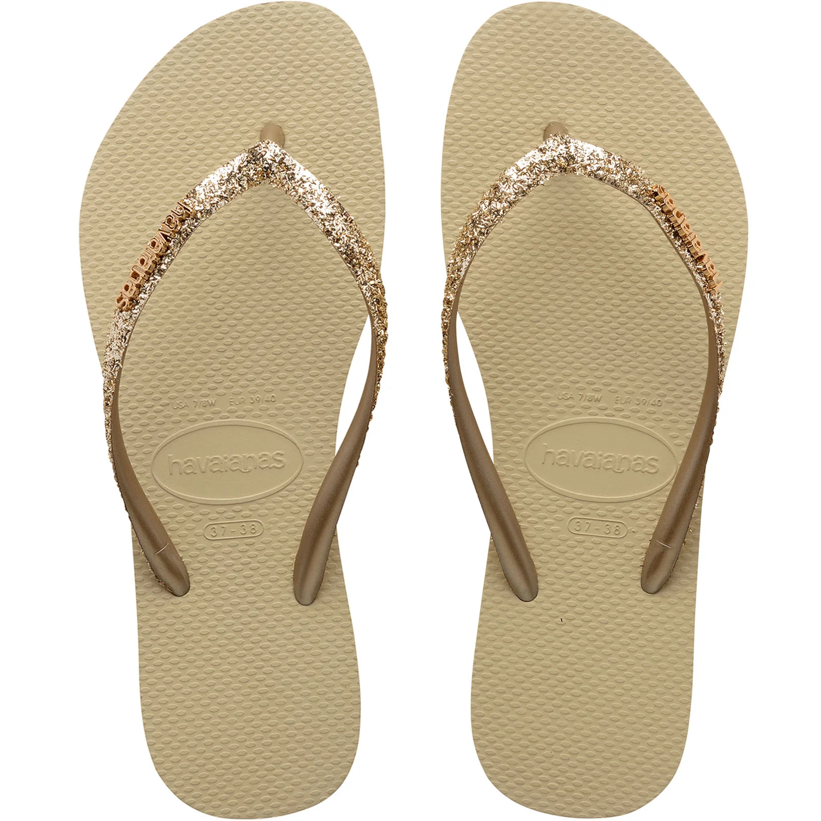 Havaianas Slim Glitter II Flip Flops - Image 4