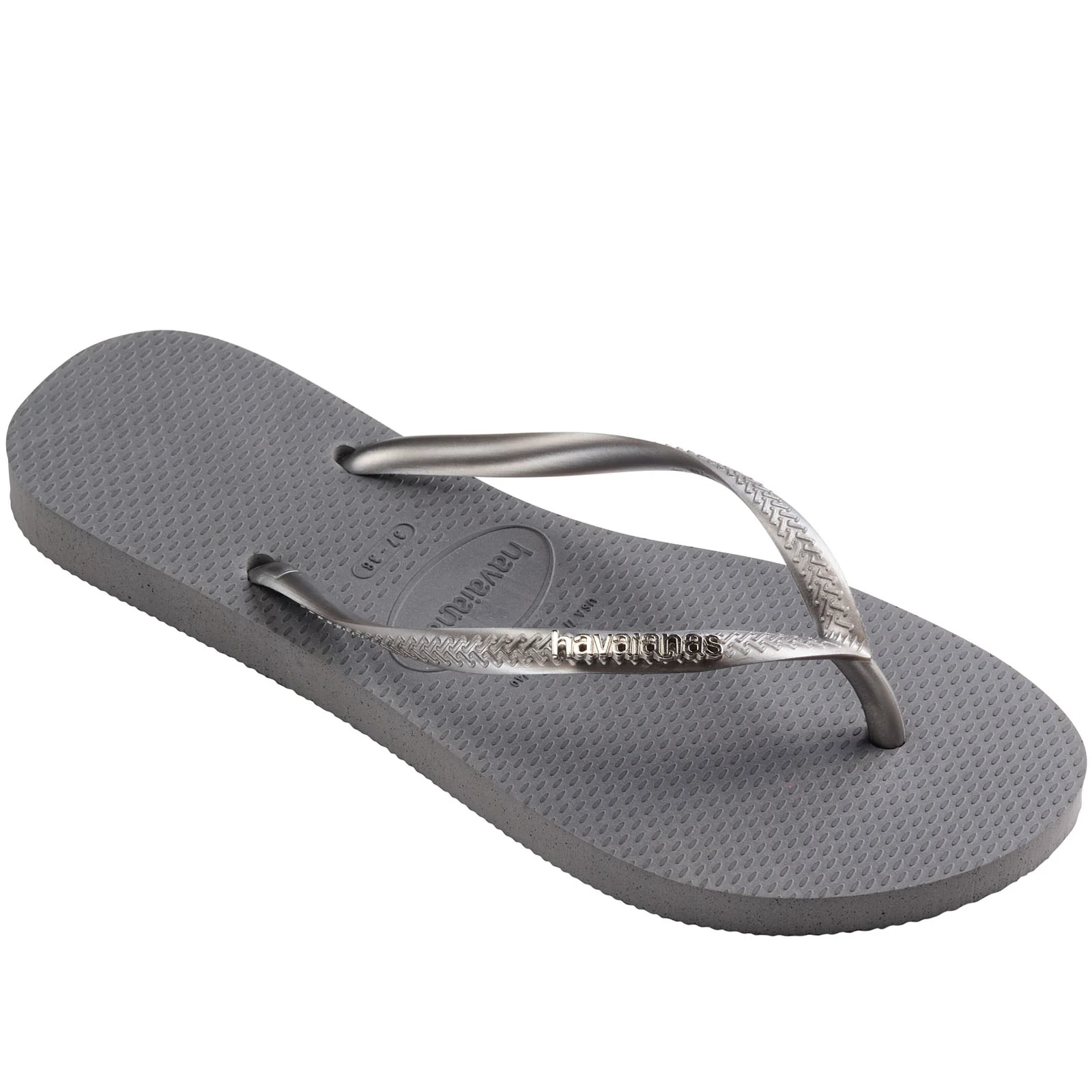 Havaianas Slim Logo Metallic Flip Flops - Image 15
