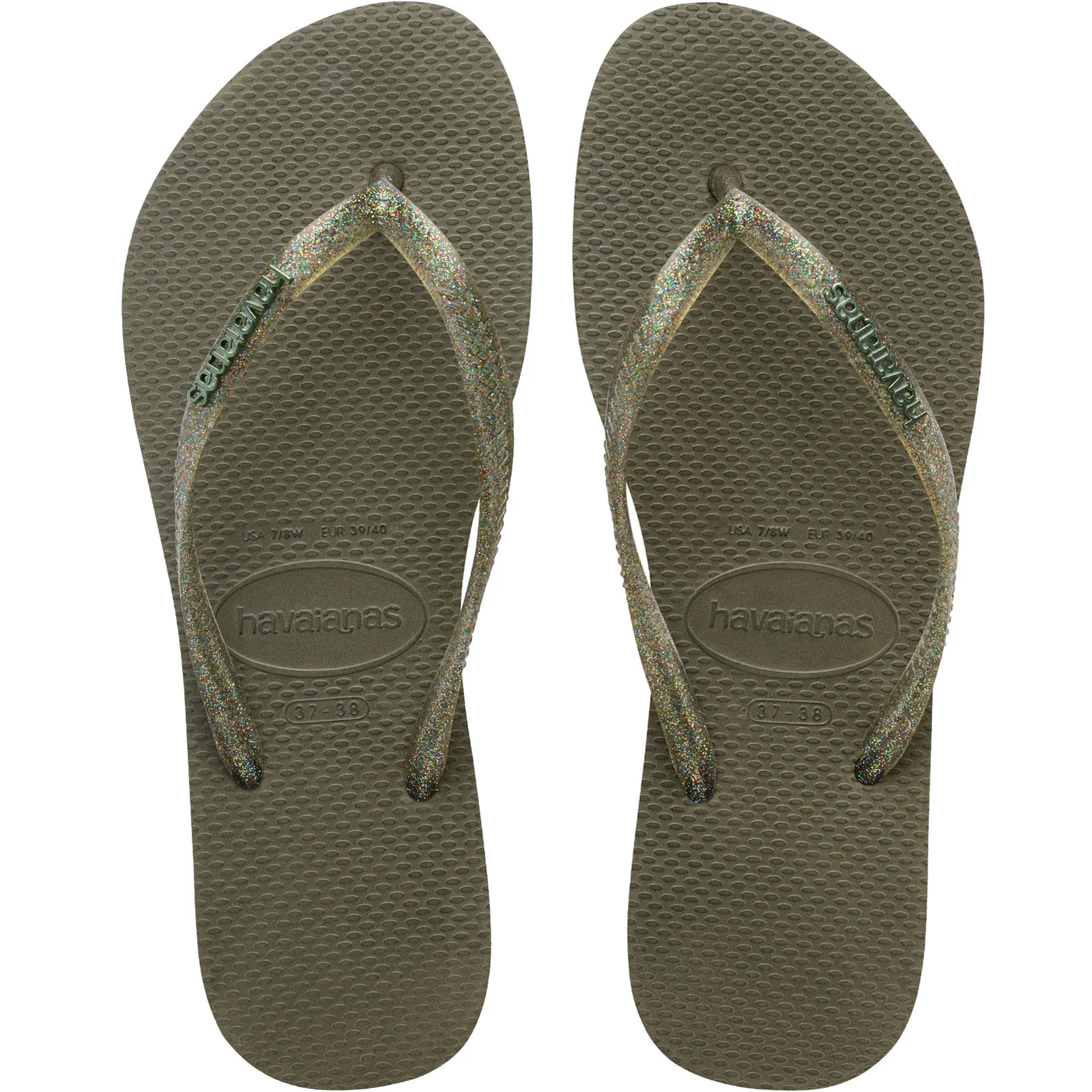 Havaianas Slim Logo Metallic Flip Flops - Image 5
