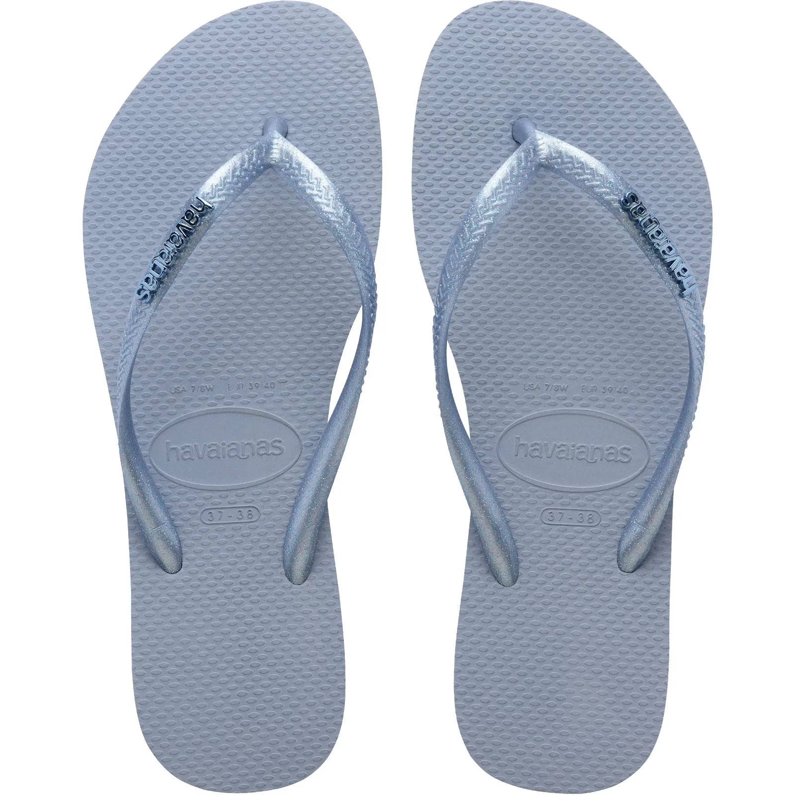 Havaianas Slim Logo Metallic Flip Flops - Image 6