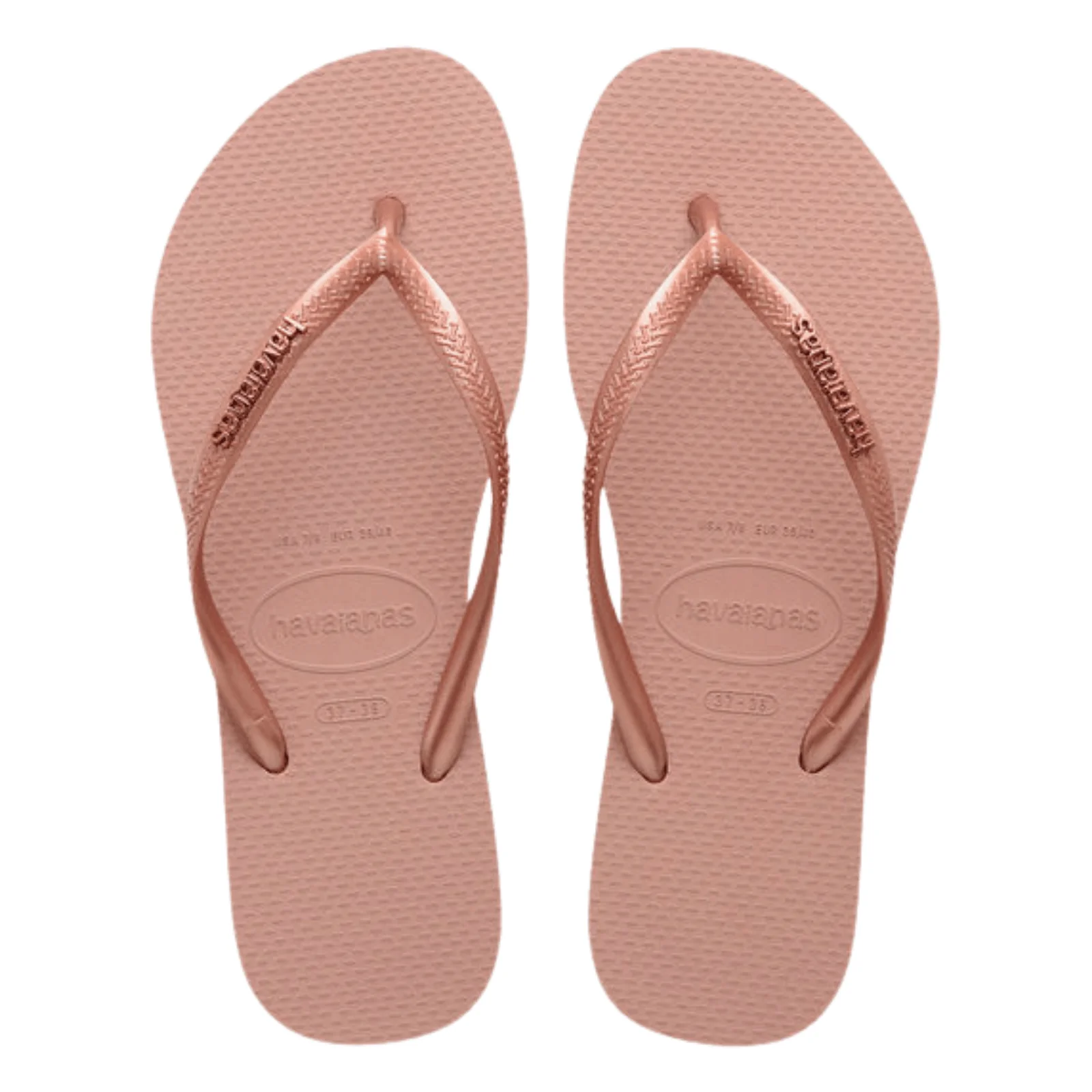 Havaianas Slim Logo Metallic Flip Flops - Image 9