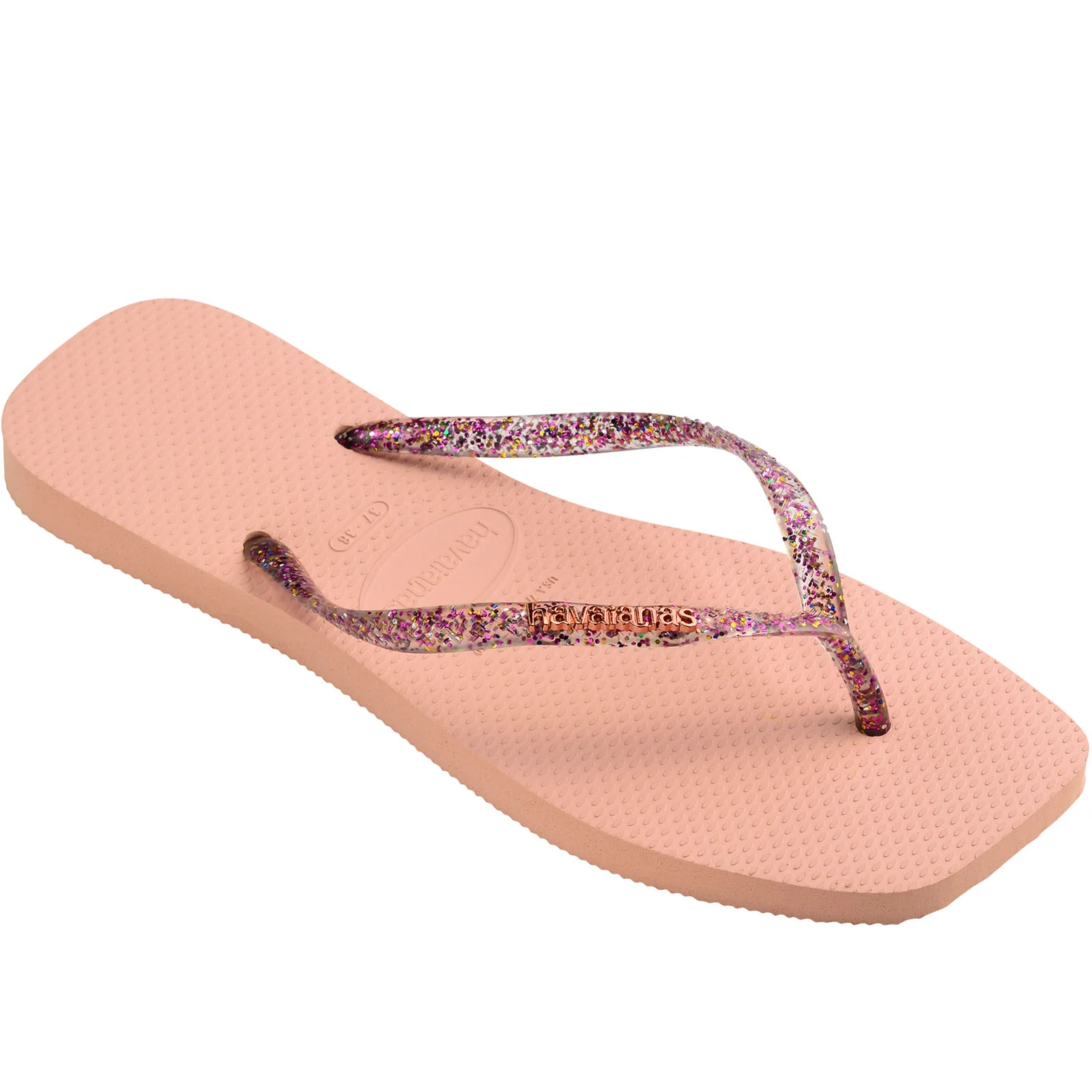 Havaianas Square Logo Metallic Flip Flops - Image 12