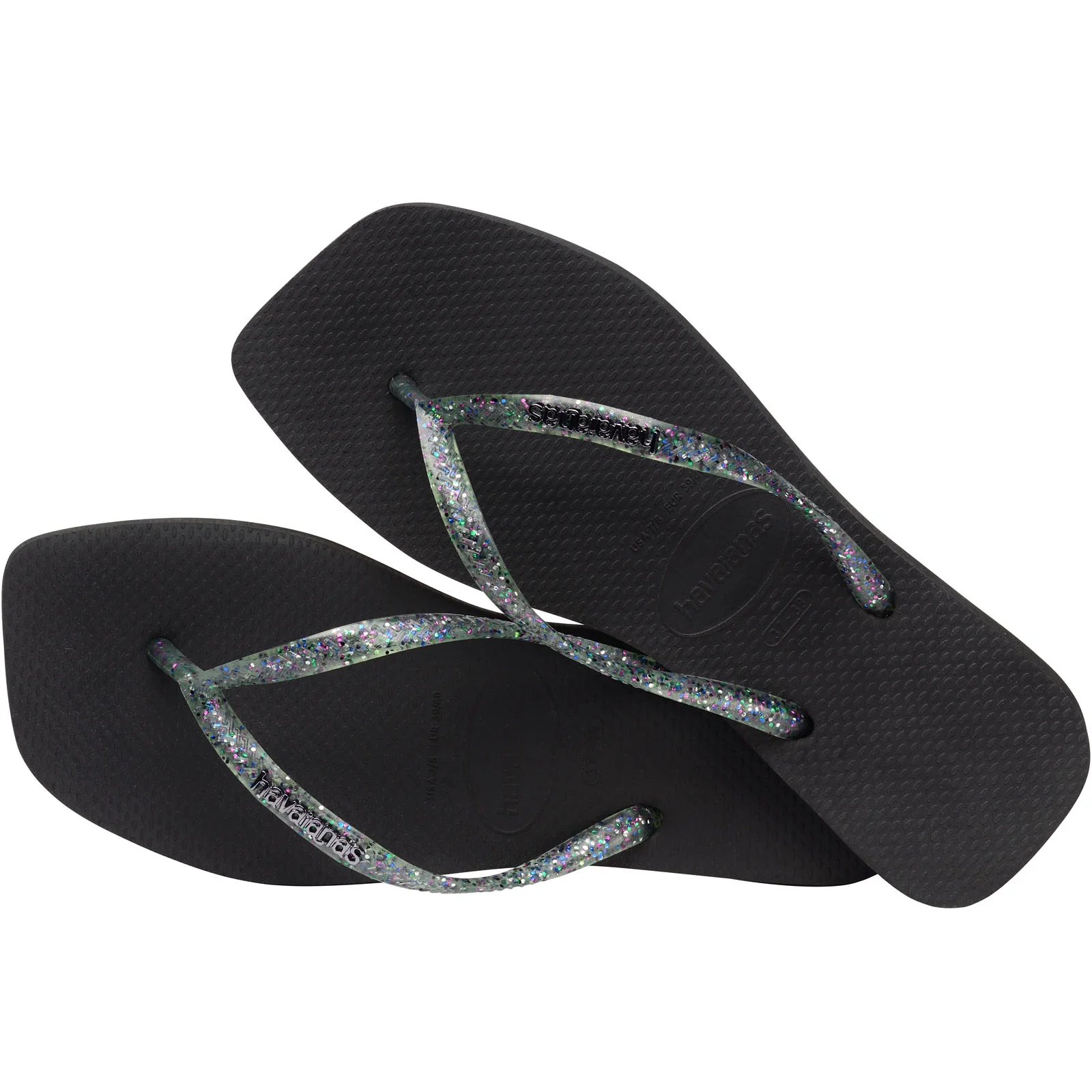 Havaianas Square Logo Metallic Flip Flops - Image 18