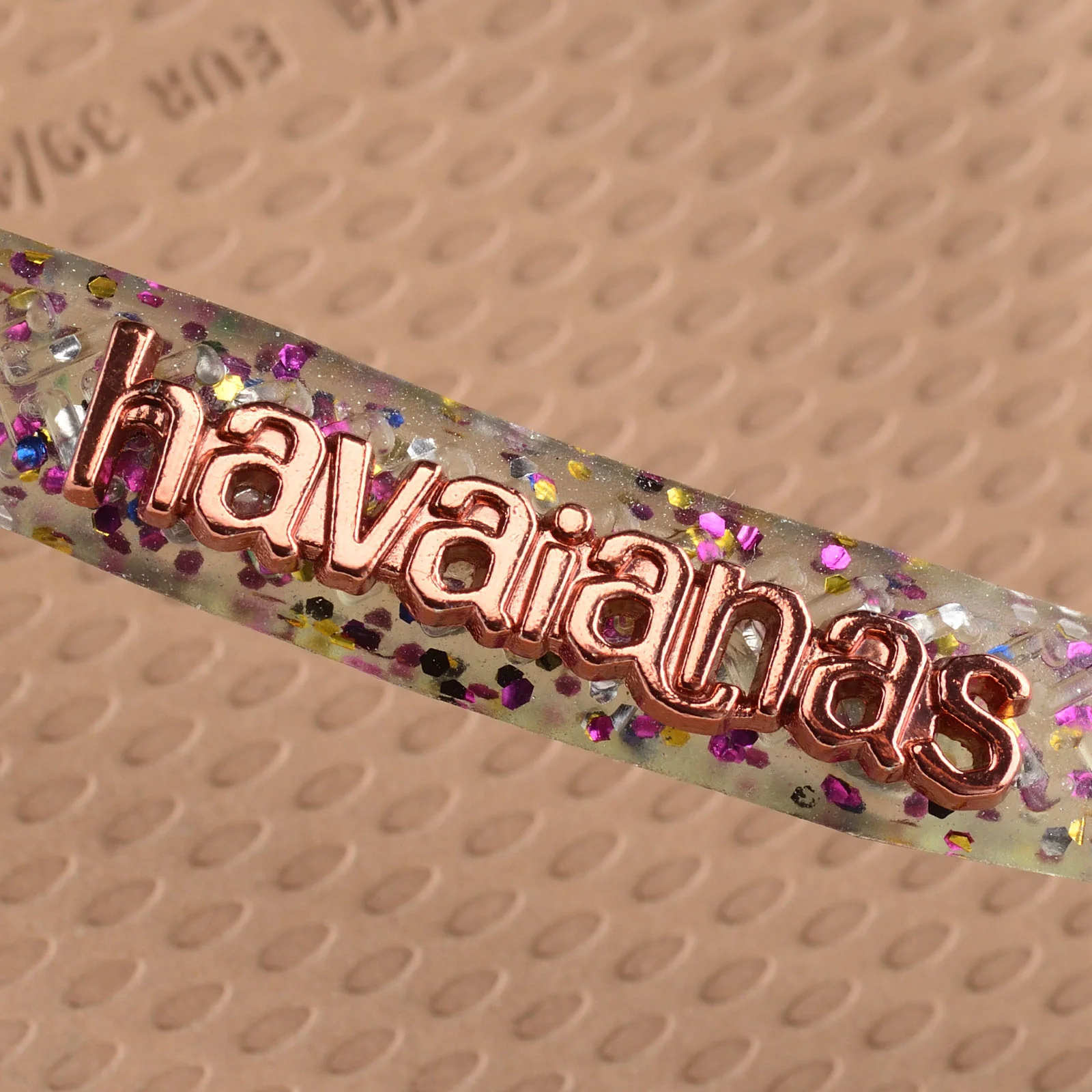 Havaianas Square Logo Metallic Flip Flops - Image 24
