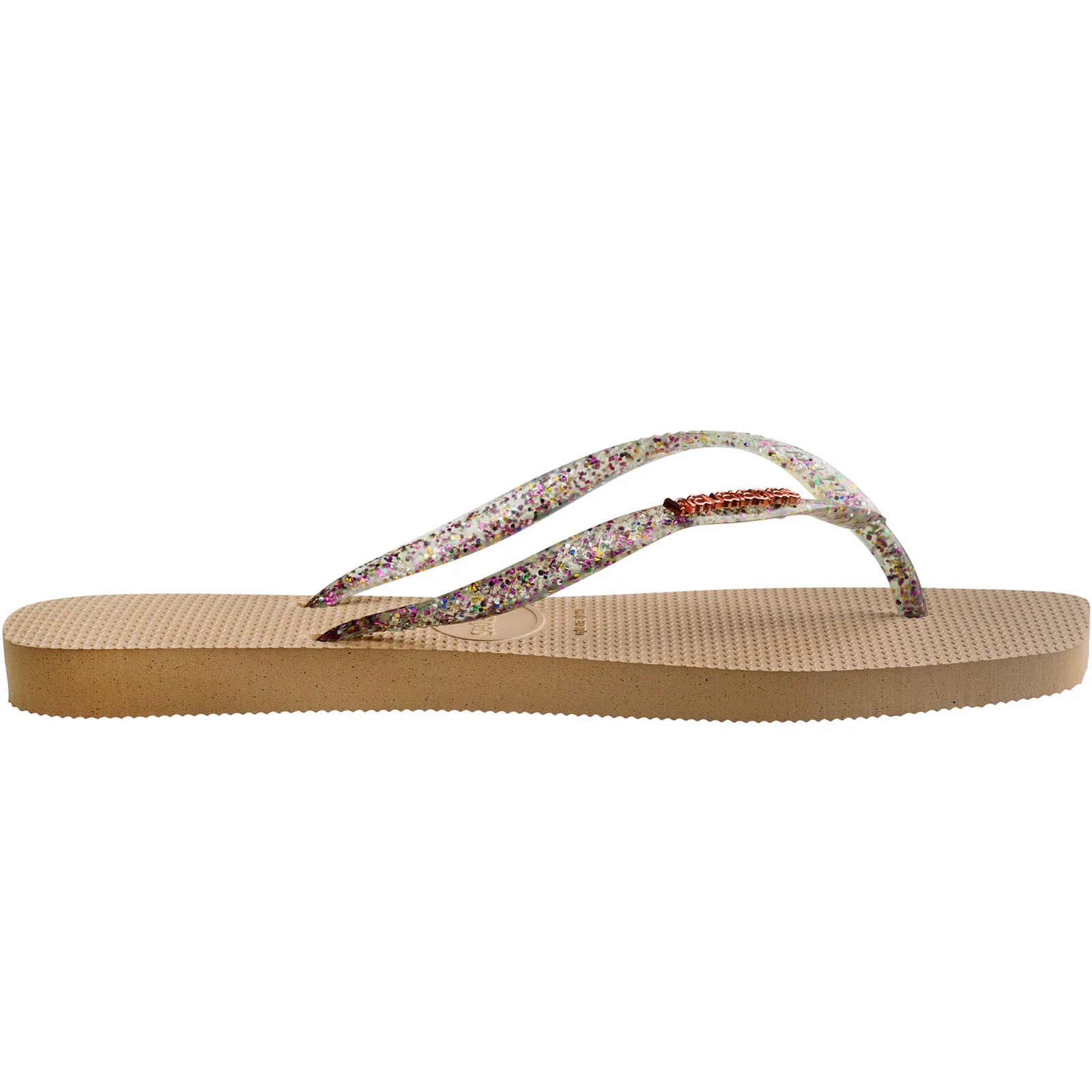 Havaianas Square Logo Metallic Flip Flops - Image 9