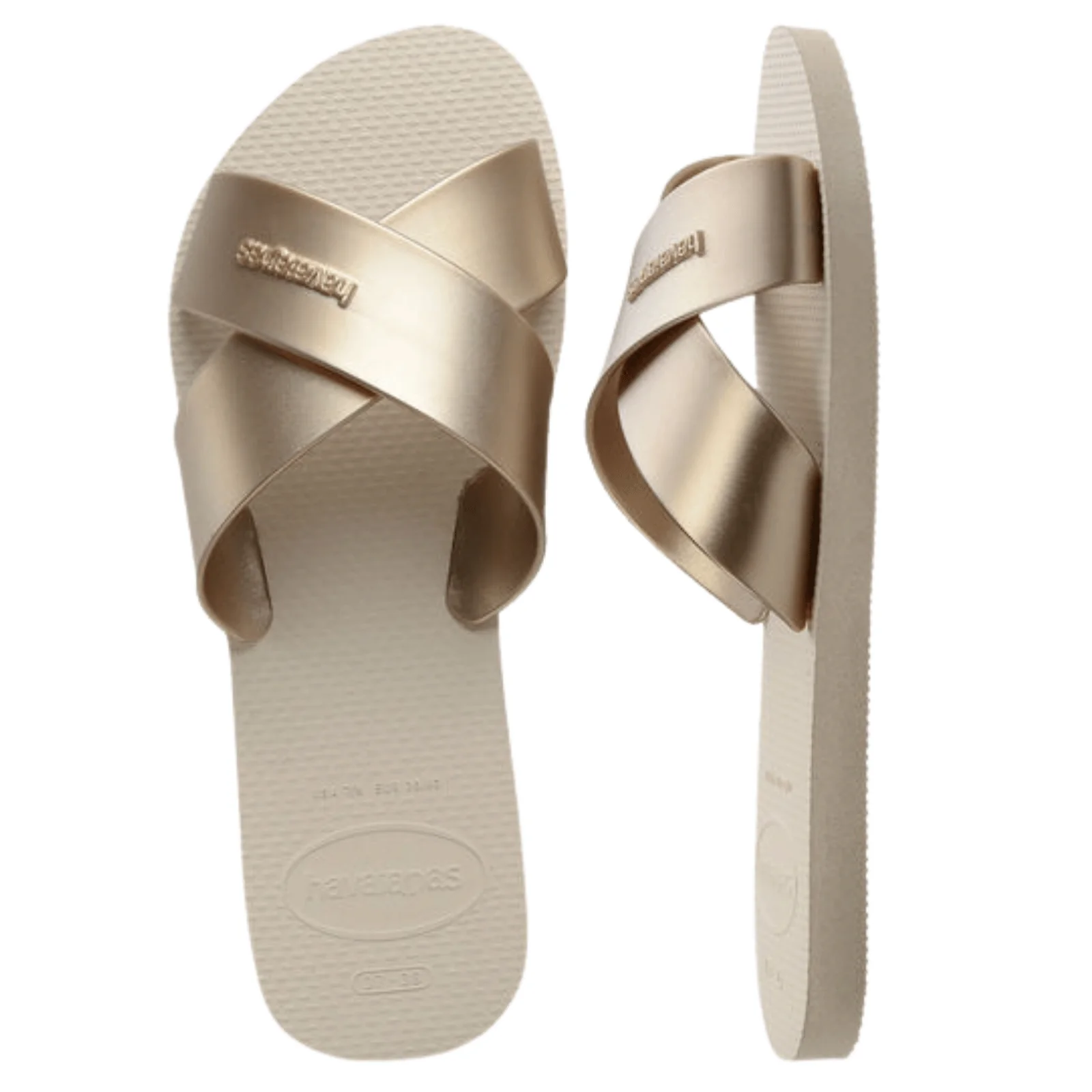 Havaianas Womens Aqua Metallic Sandals - Image 15