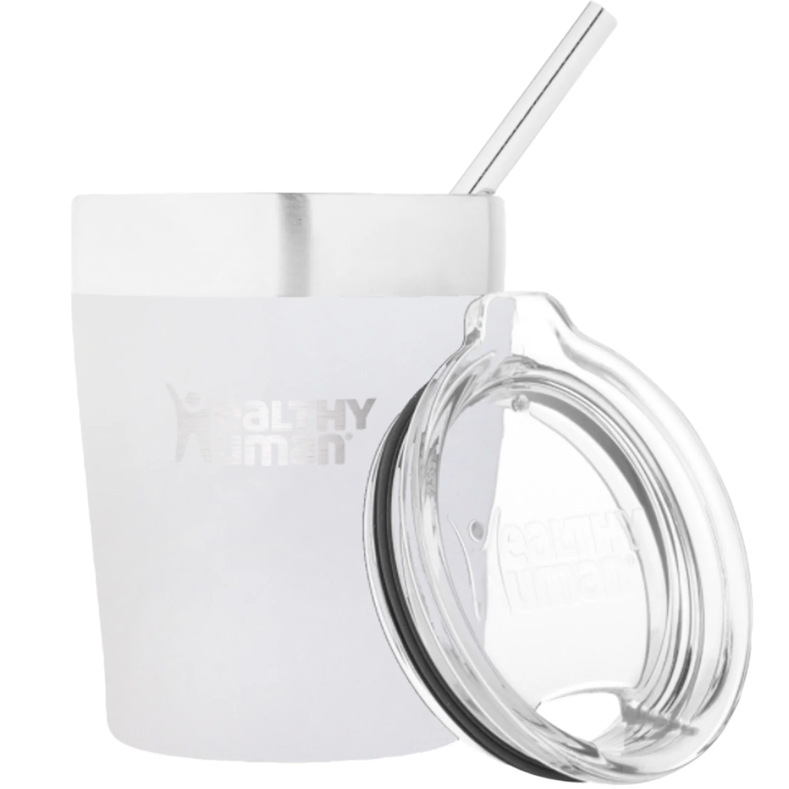 Healthy Human Crusier Drinks Tumbler - Pure White 12oz