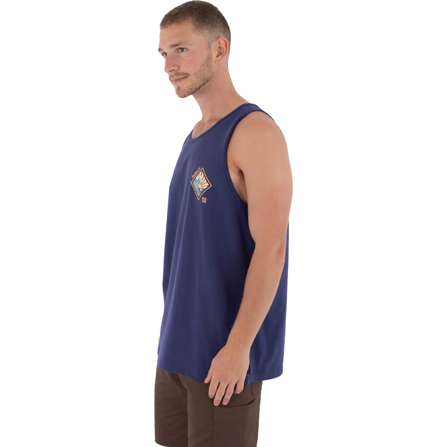 Hurley Mens Printing Press Disques Vest - Image 9