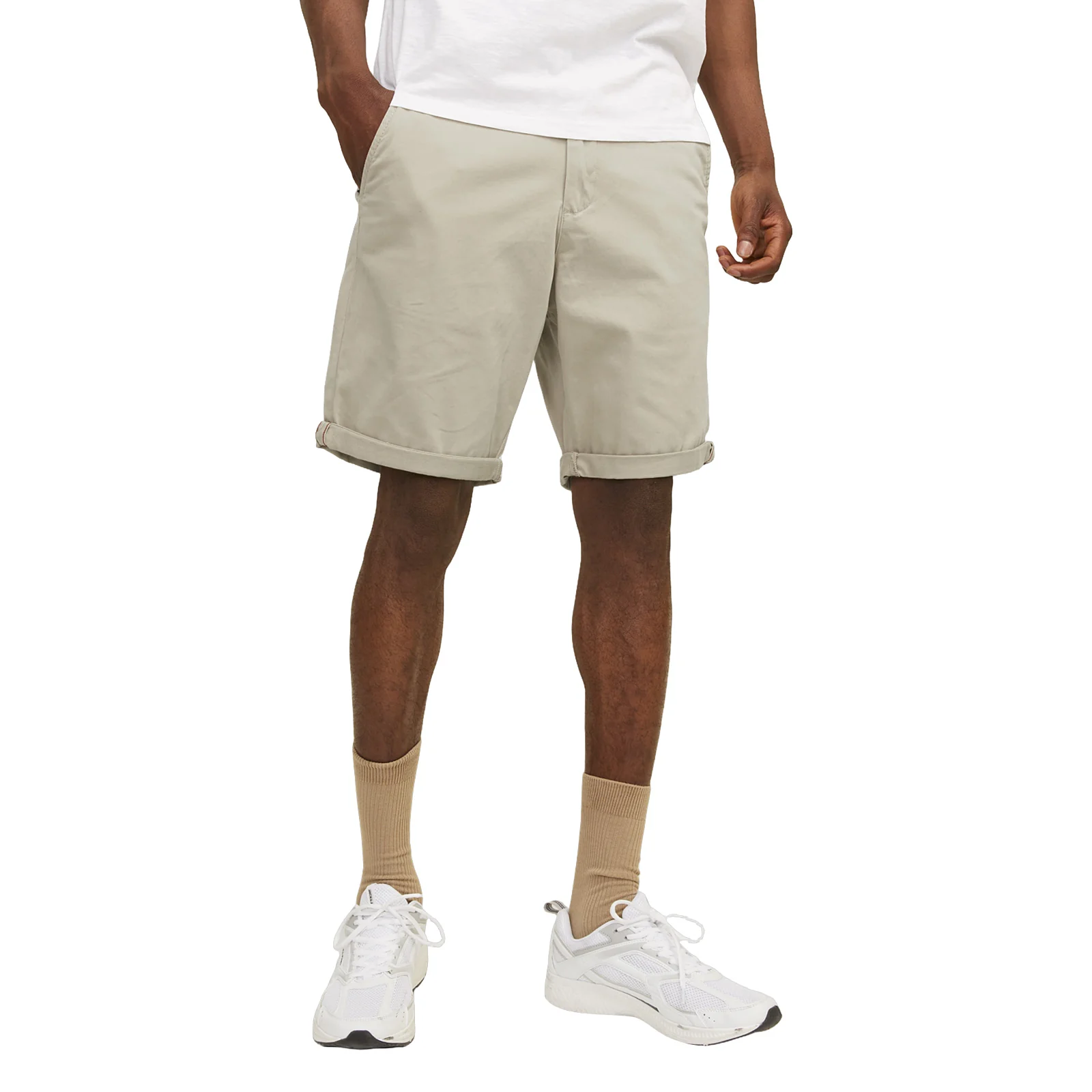 Jack & Jones Mens Bowie Shorts Solid Chino Shorts - Image 3