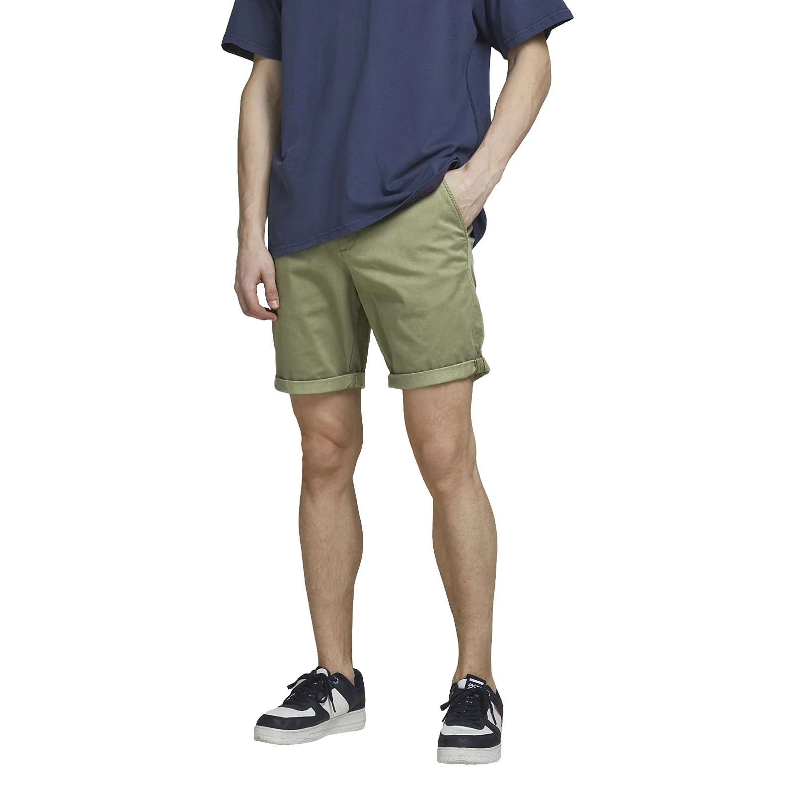 Jack & Jones Mens Bowie Shorts Solid Chino Shorts - Image 4