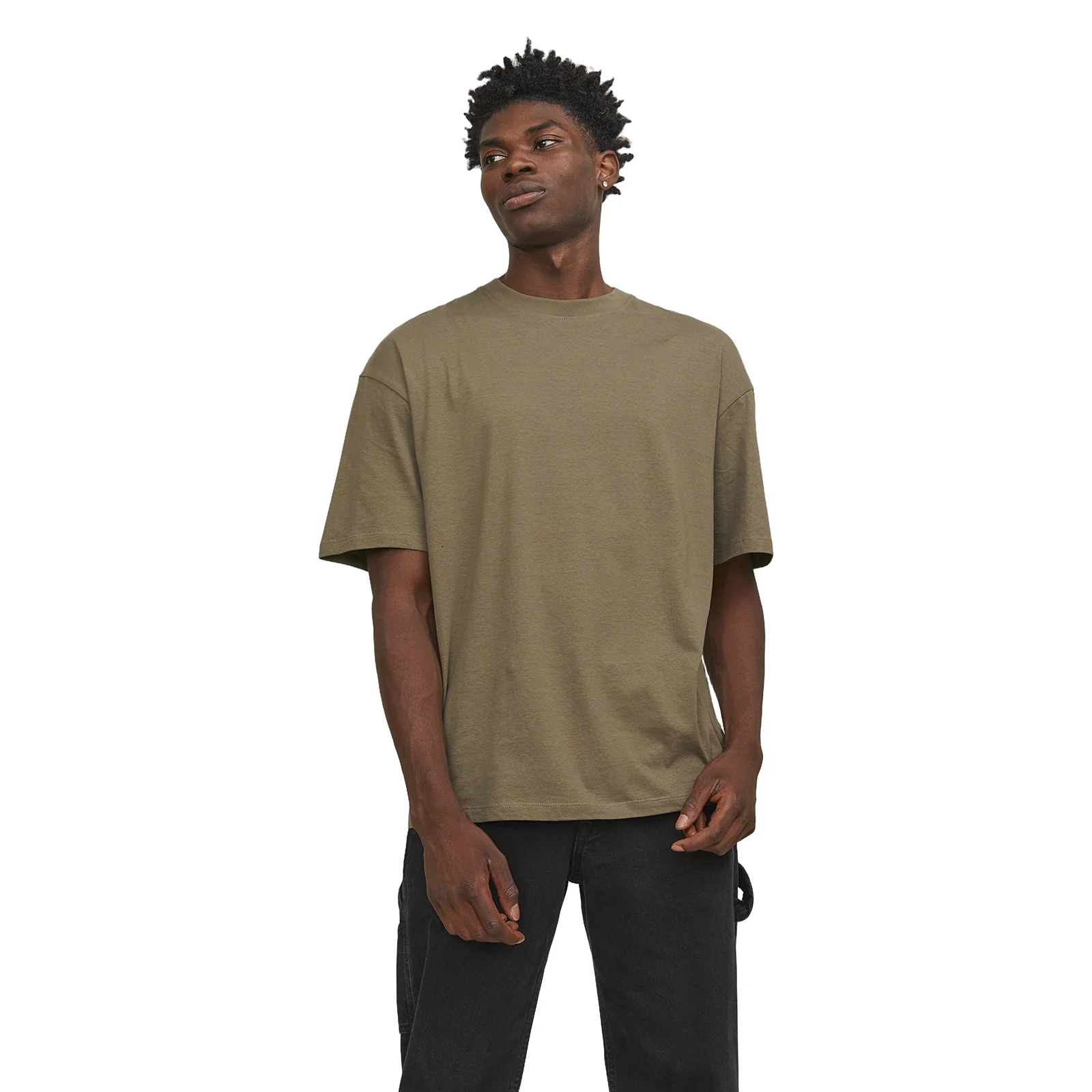 Jack & Jones Mens Bradley O-Neck Short Sleeve T-Shirt - Image 3