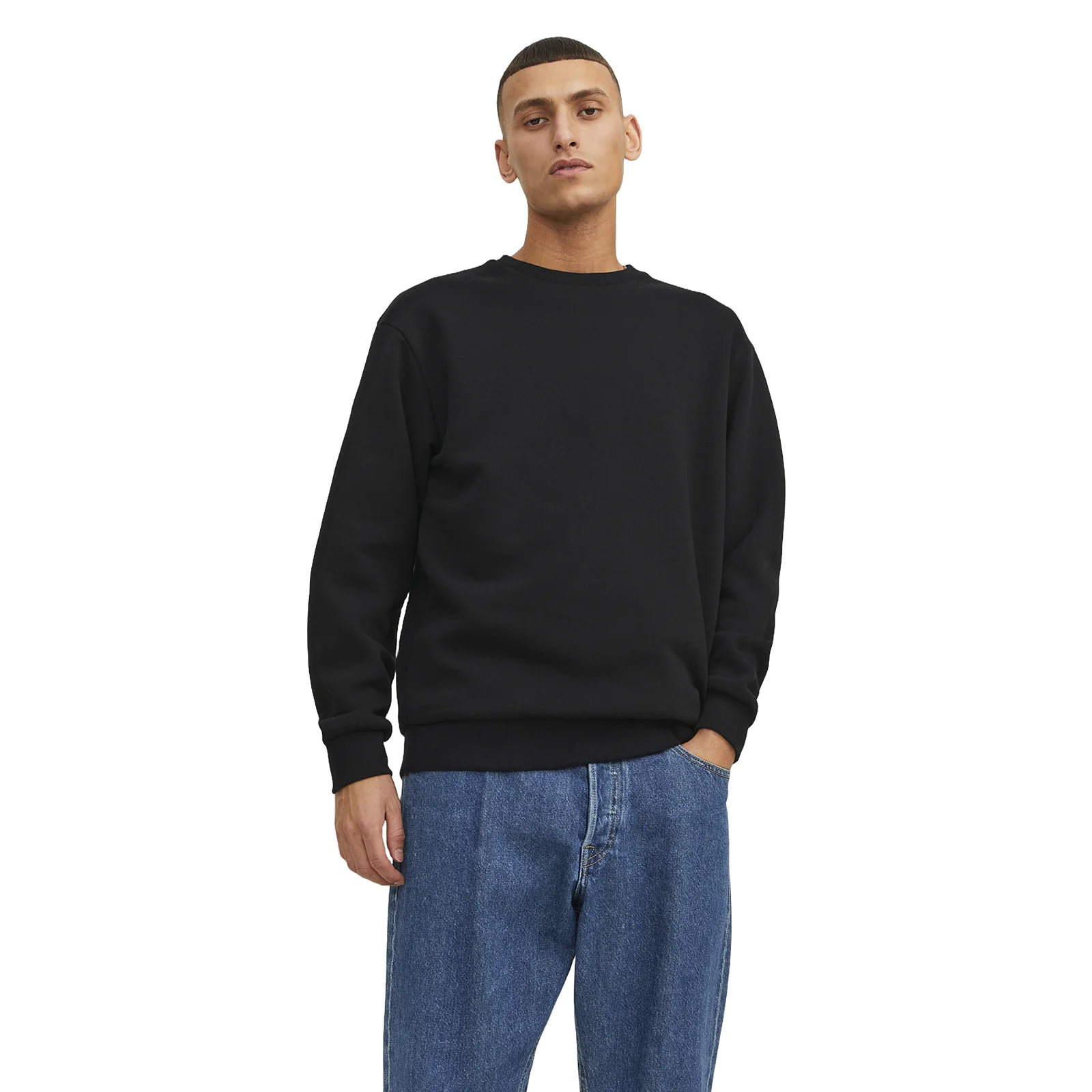 Jack & Jones Mens Bradley Sweat Crew Sweatshirt - Image 2