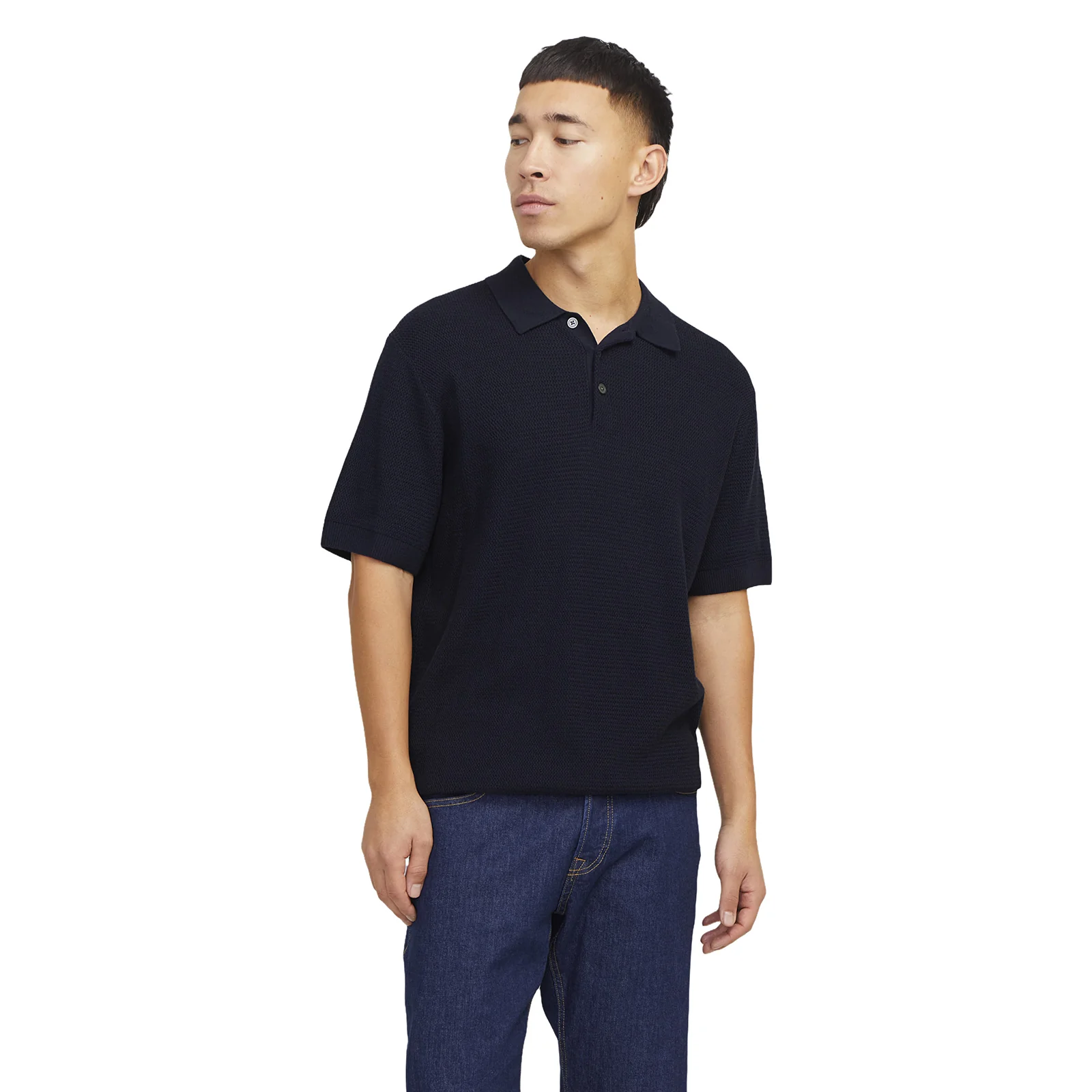 Jack & Jones Mens Cooper Knit Short Sleeve Polo Shirt - Image 5