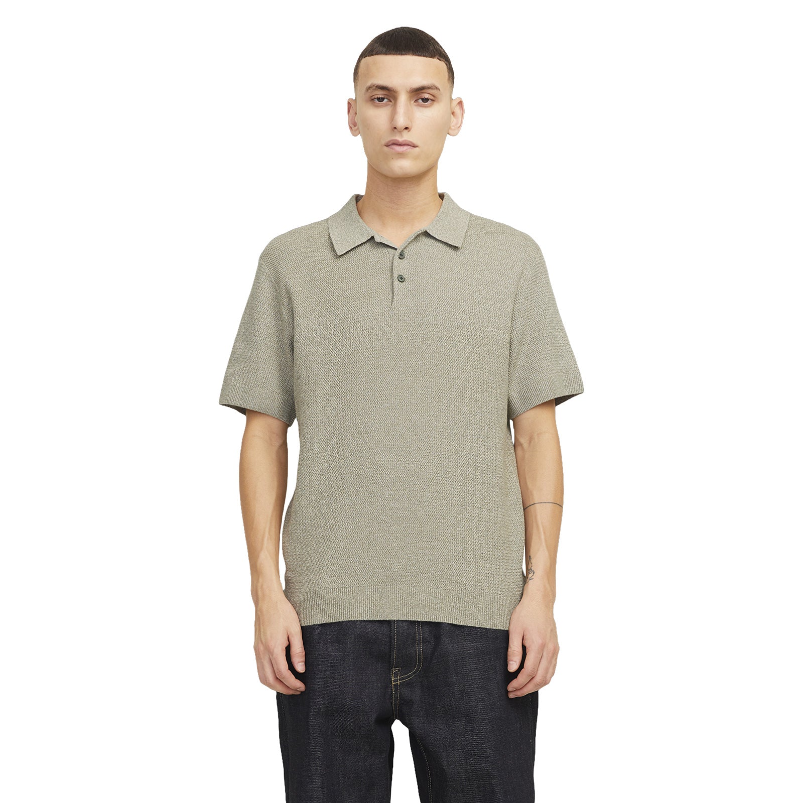 Jack & Jones Mens Cooper Knit Short Sleeve Polo Shirt - Image 7