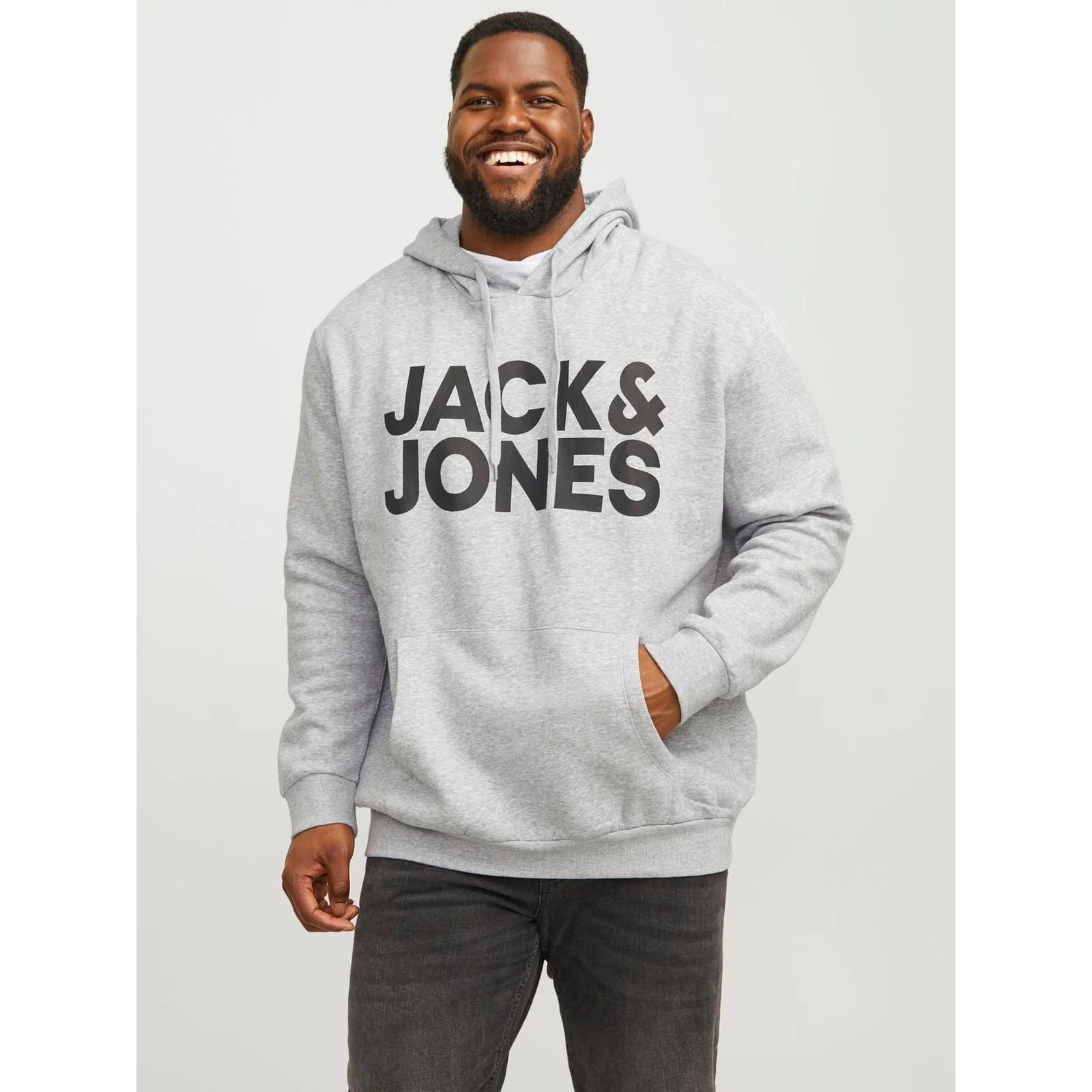 Jack & Jones Mens Corp Big & Tall Pullover Hoodie - Image 6