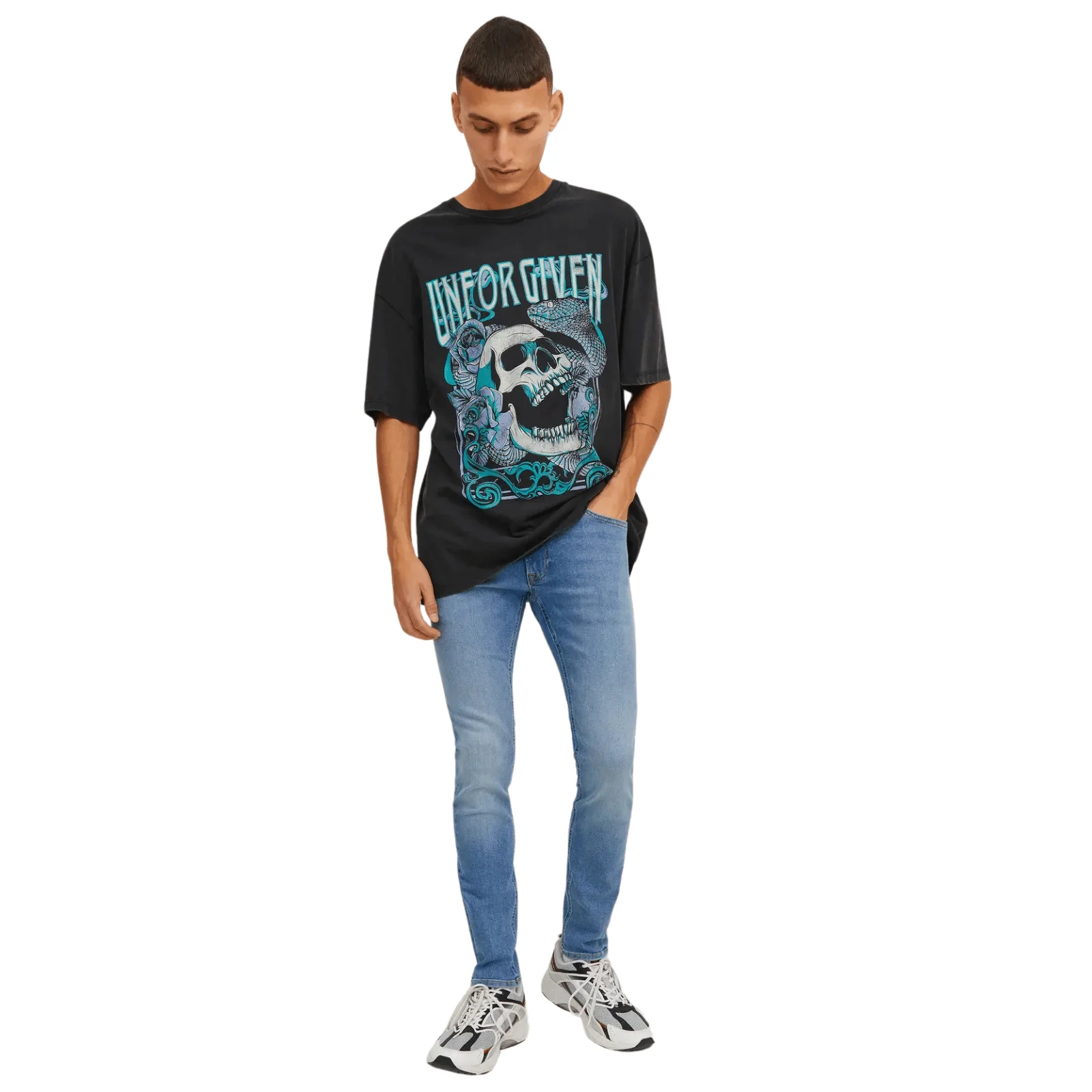 Jack & Jones Mens Liam Original AKM 770 Skinny Fit Jeans - Image 3