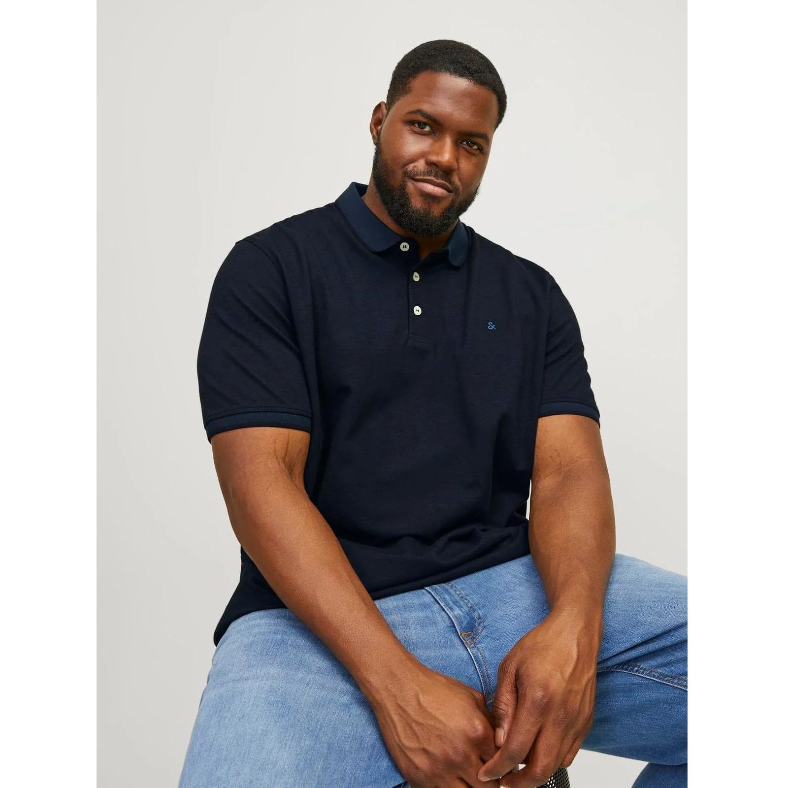 Jack & Jones Mens Paulos Big & Tall Short Sleeve Polo Shirt - Image 19