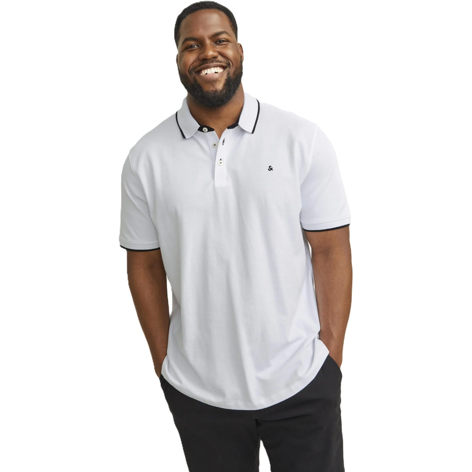 Jack & Jones Mens Paulos Big & Tall Short Sleeve Polo Shirt - Image 22