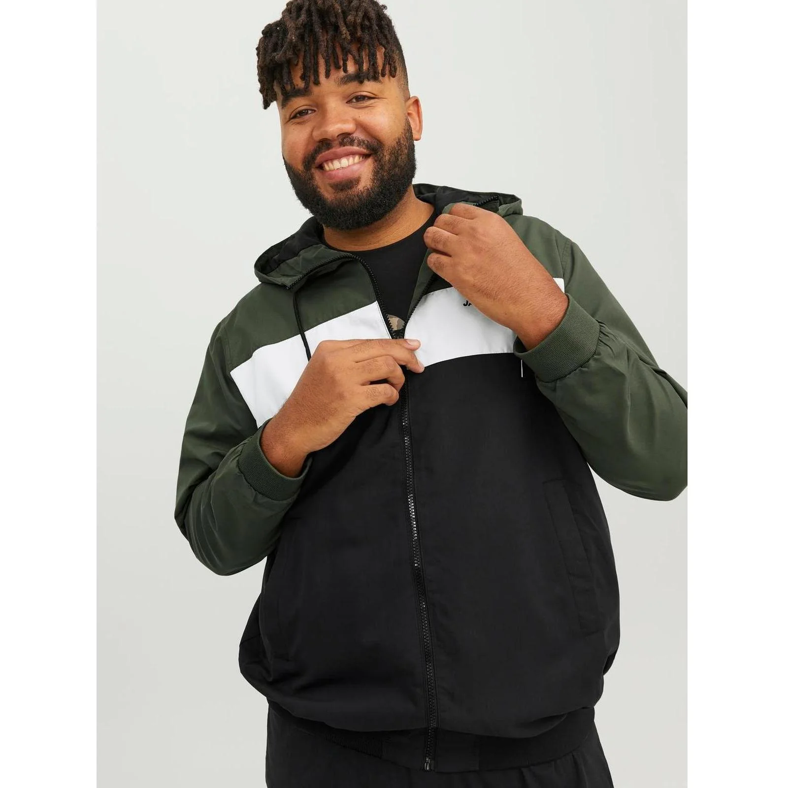 Jack & Jones Mens Rush Big & Tall Full Zip Hoodie - Image 12