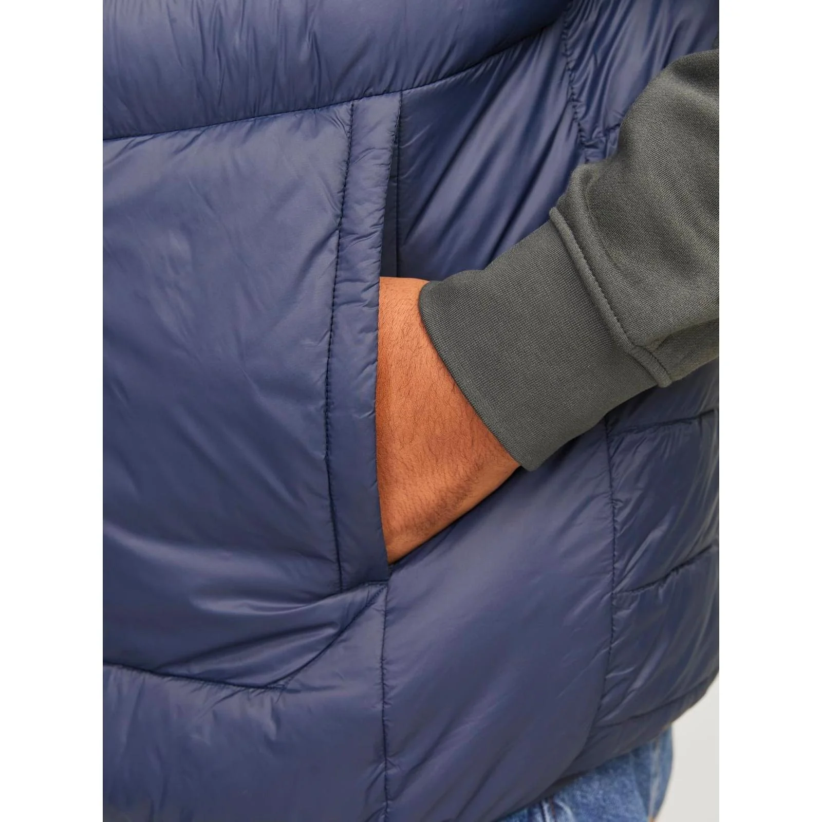 Jack & Jones Mens Sprint Big & Tall Padded Gilet - Image 13