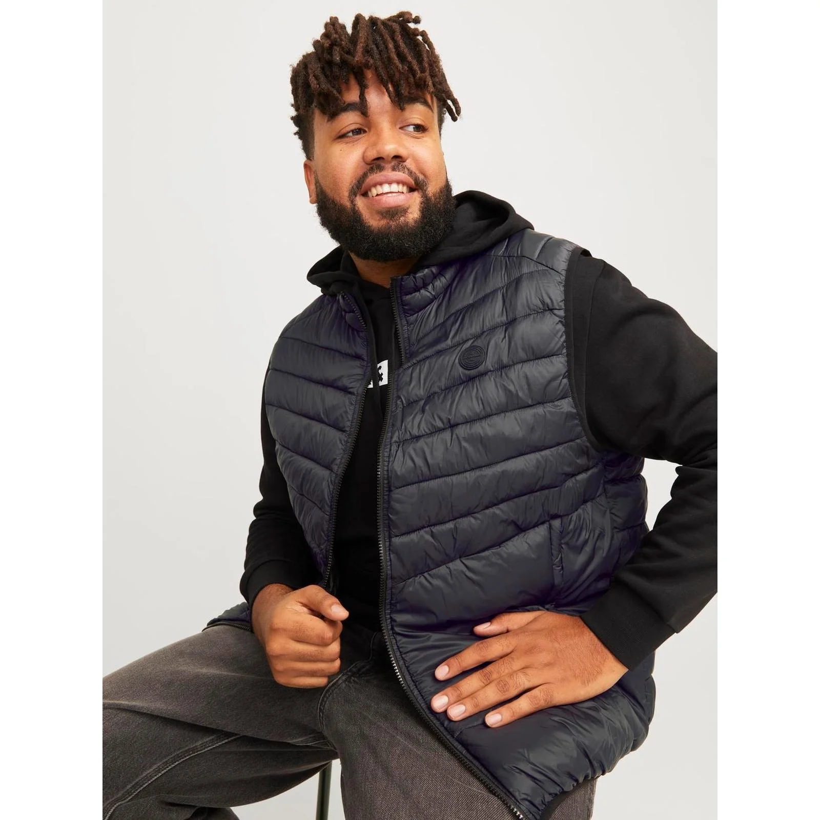 Jack & Jones Mens Sprint Big & Tall Padded Gilet - Image 6