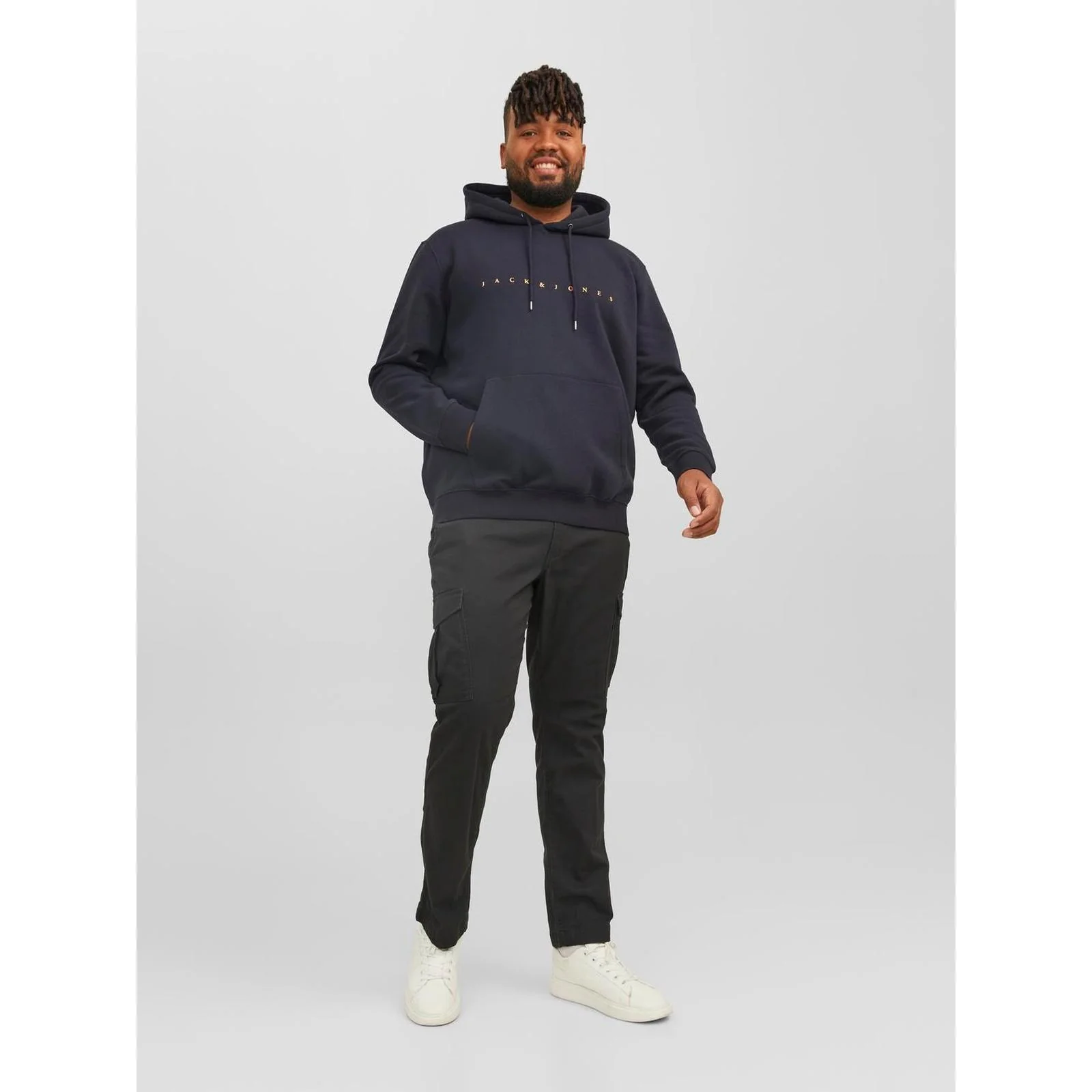 Jack & Jones Mens Star Big & Tall Pullover Hoodie - Image 12