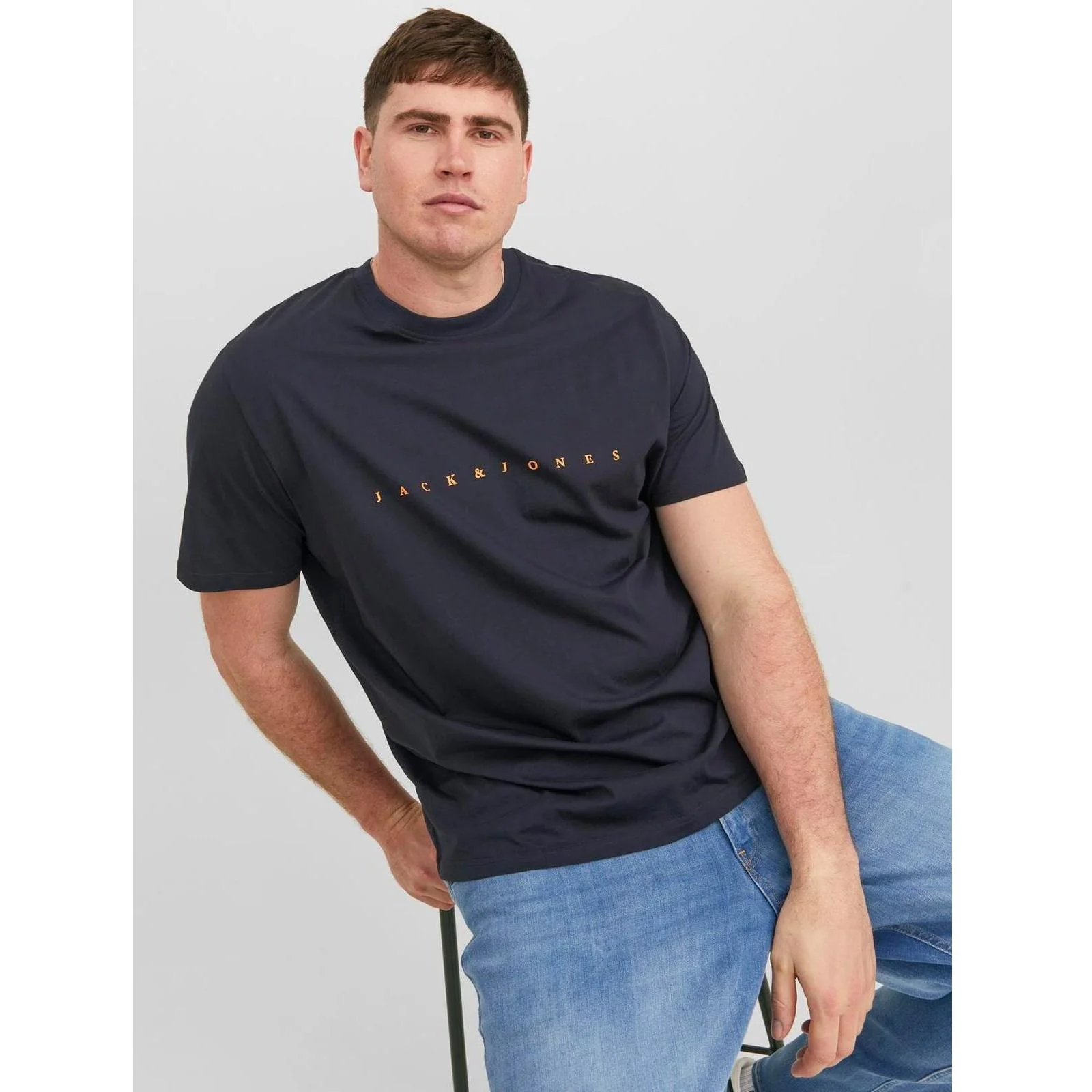 Jack & Jones Mens Star Big & Tall Short Sleeve T-Shirt - Image 12