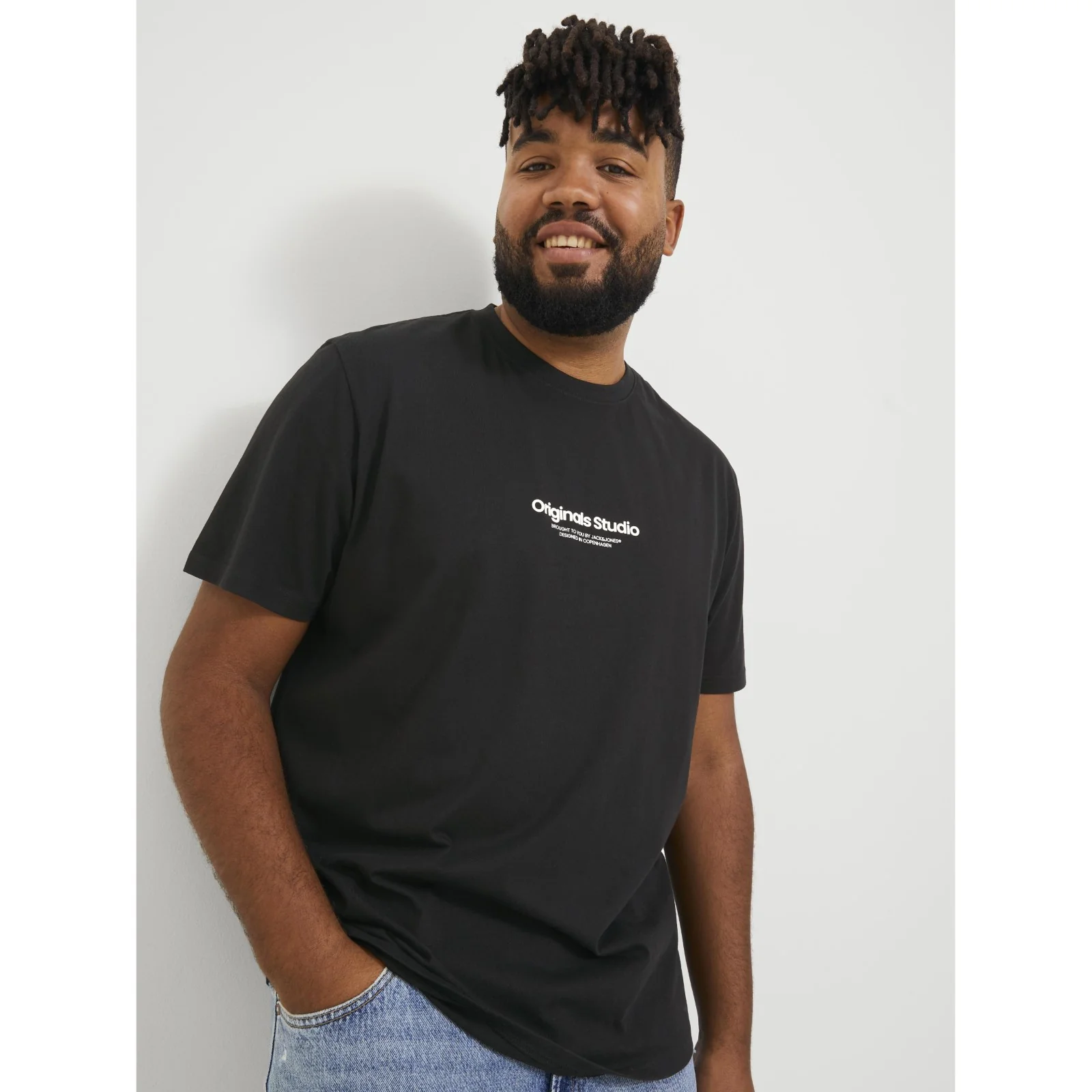 Jack & Jones Mens Vesterbro Crew Neck Big & Tall Short Sleeve T-Shirt - Image 14