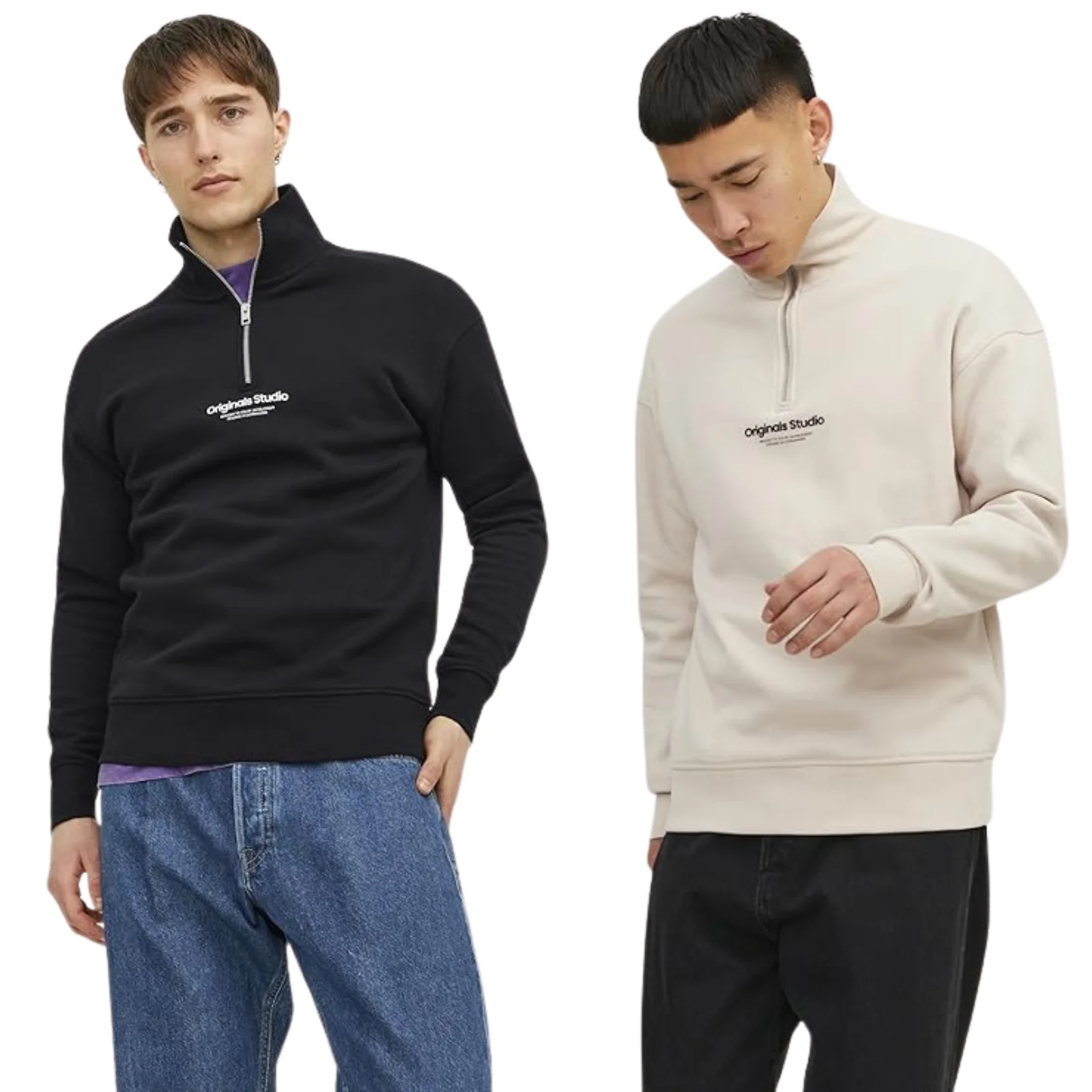 Jack & Jones Mens Vesterbro Half Zip Sweatshirt