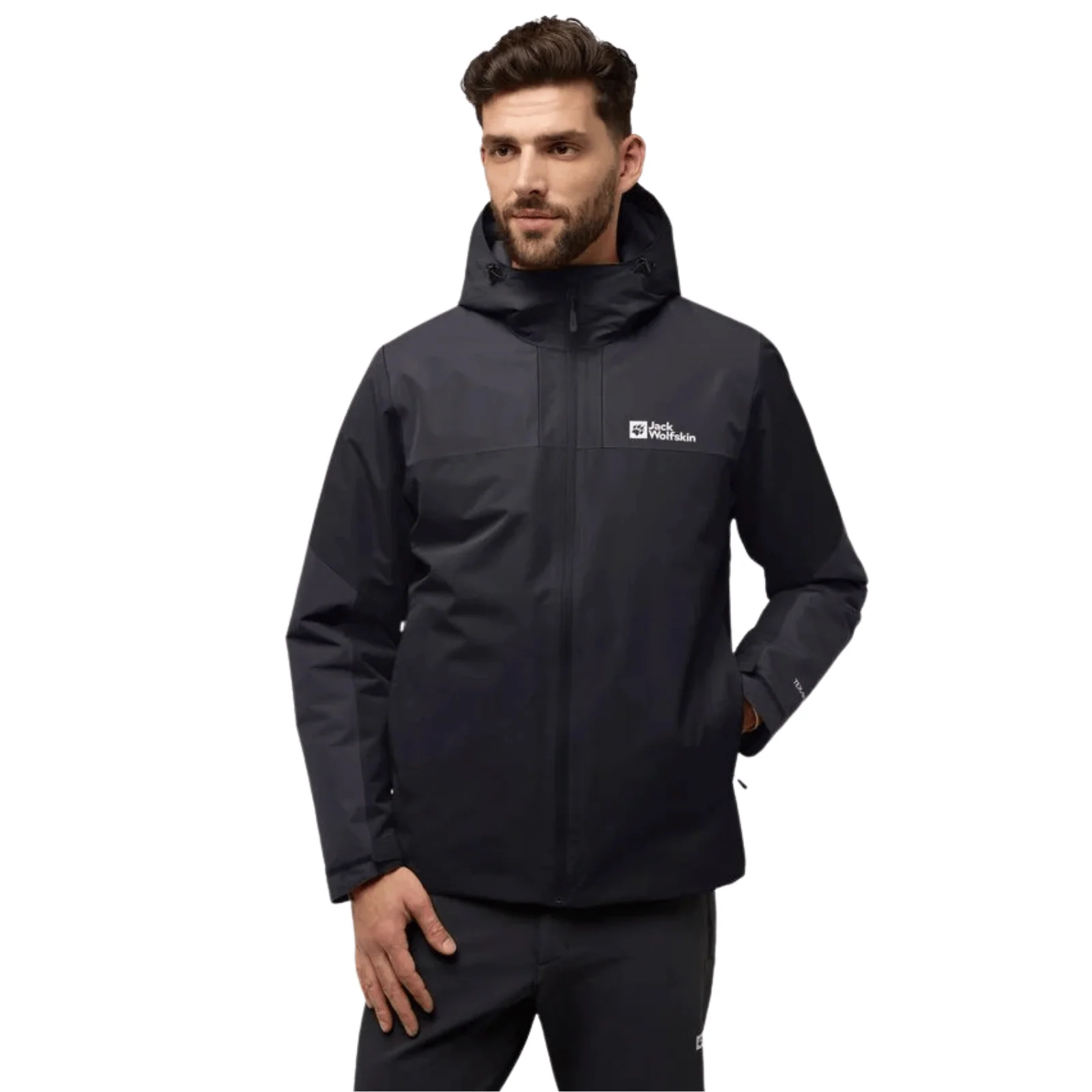 Jack Wofskin Mens Jasper Waterproof Hooded Jacket - Image 3