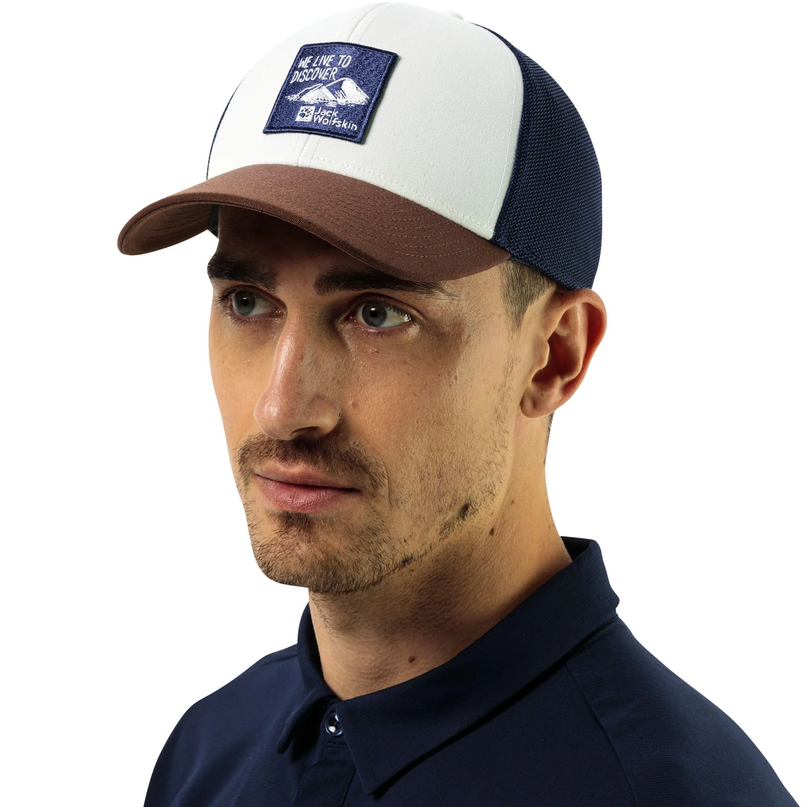 Jack Wolfskin Brand Logo Mesh Back Trucker Cap - Image 4