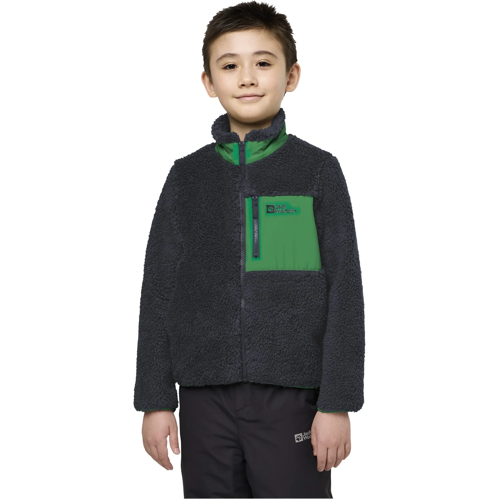 Jack Wolfskin Kids Ice Curl Full Zip Soft Fleece Jacket - Image 4